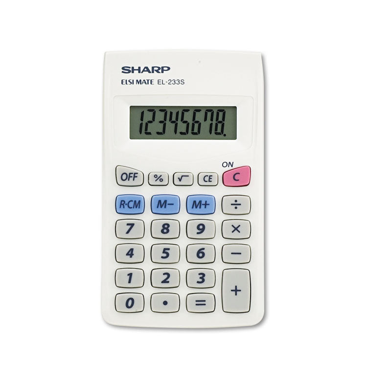 EL233SB Pocket Calculator, 8-Digit LCD -
