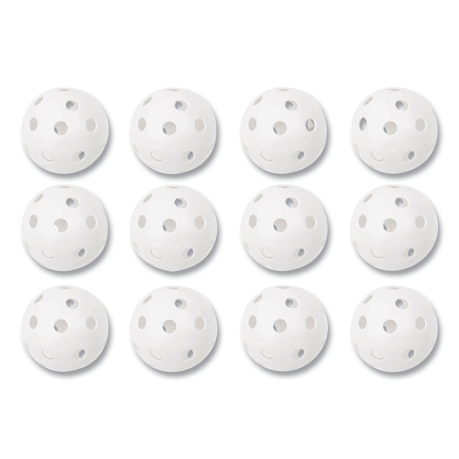 Plastic Baseballs, 9" Diameter, White, 12/Set -