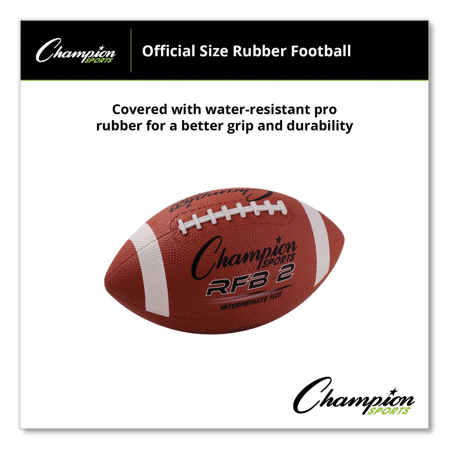 Rubber Sports Ball, For Football, Intermediate Size, Brown -