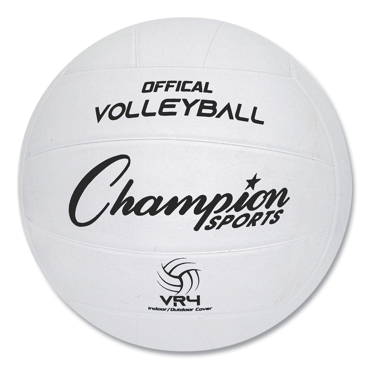 Rubber Sports Ball, For Volleyball, Official Size, White -