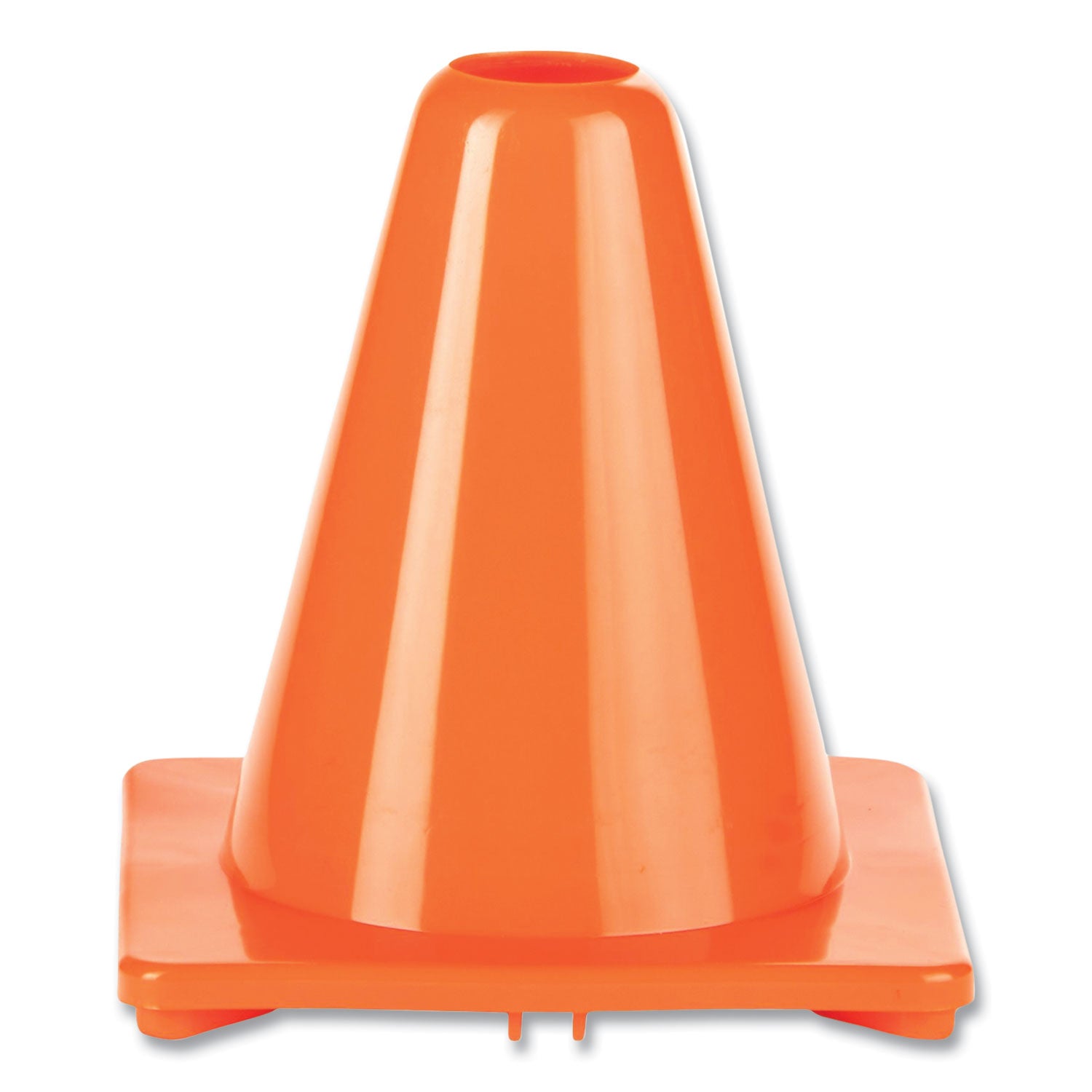 Hi-Visibility Vinyl Cones, 6" Tall, Orange -