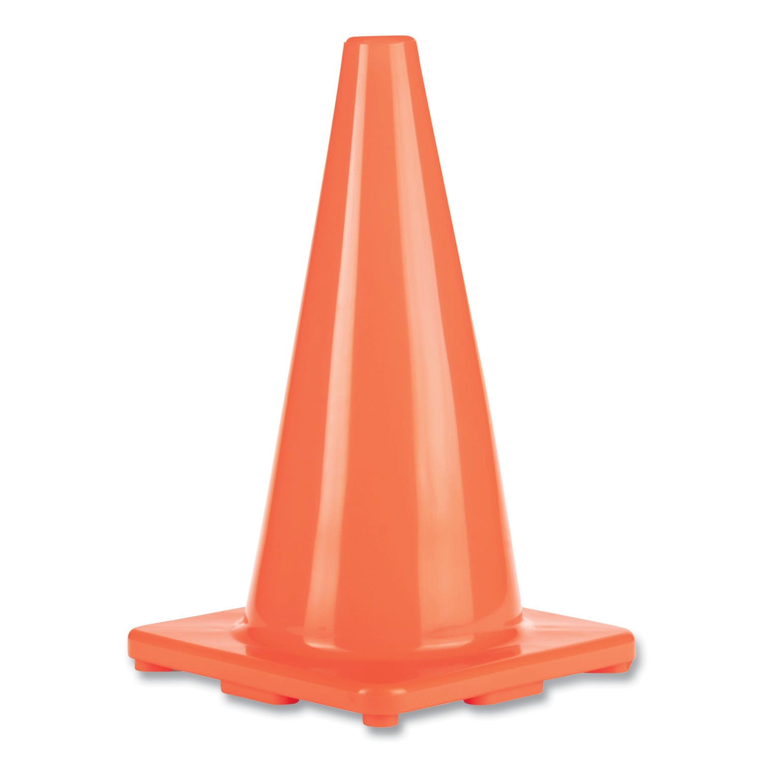 Hi-Visibility Vinyl Cones, 18" Tall, Orange -