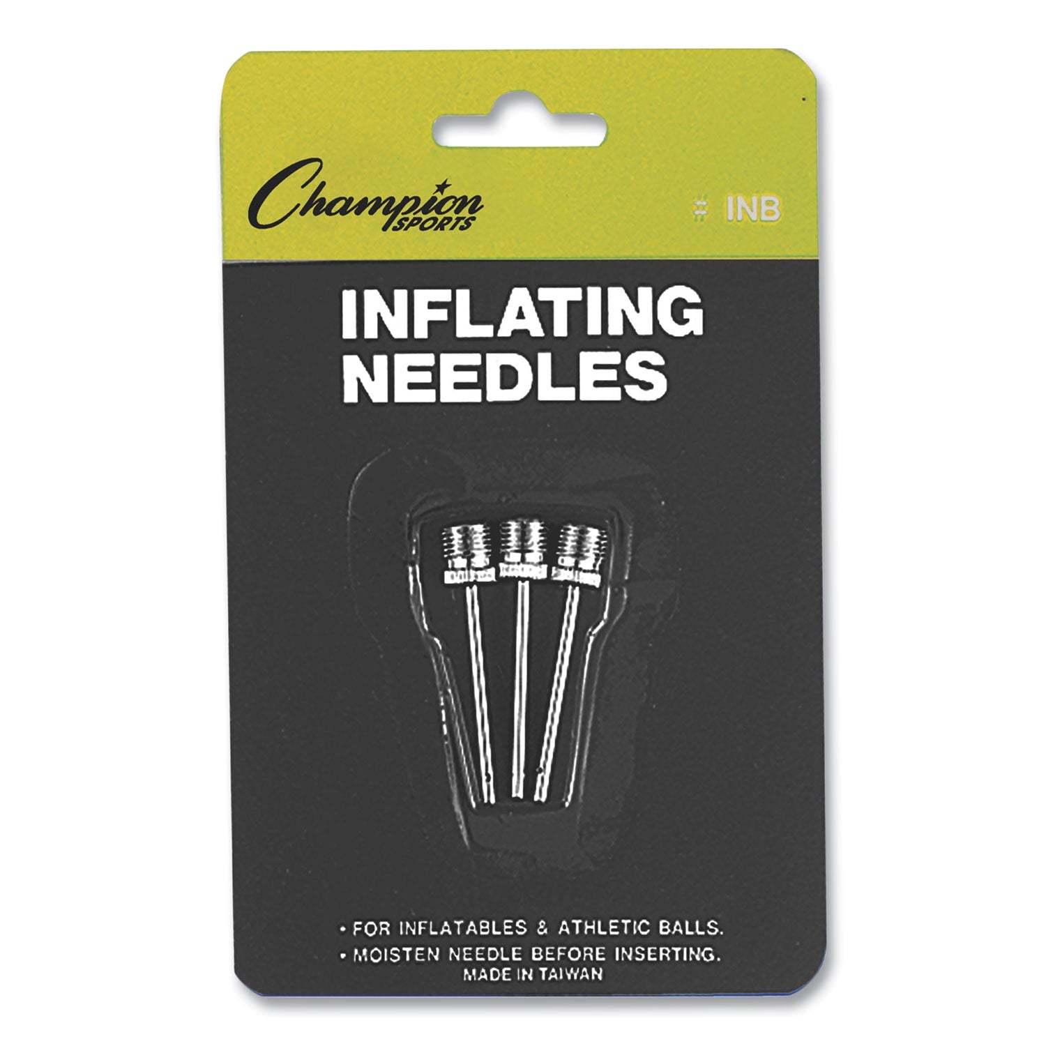 Nickel-Plated Inflating Needles for Electric Inflating Pump, 3/Pack -
