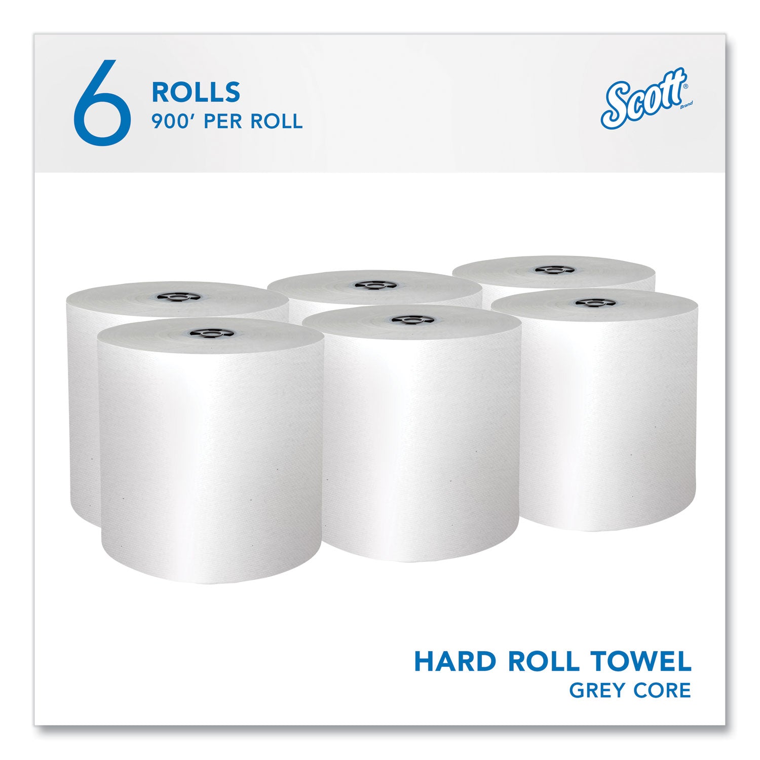 pro-hard-roll-paper-towels-with-absorbency-pockets-for-scott-pro-dispenser-gray-core-only-1-ply-75-x-900-ft-6-rolls-ct_kcc43960 - 2