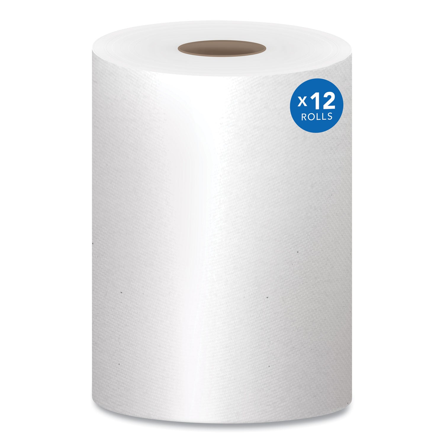 Essential Hard Roll Towels for Business, Absorbency Pockets, 1-Ply, 8" x 400 ft, 1.5" Core, White, 12 Rolls/Carton -