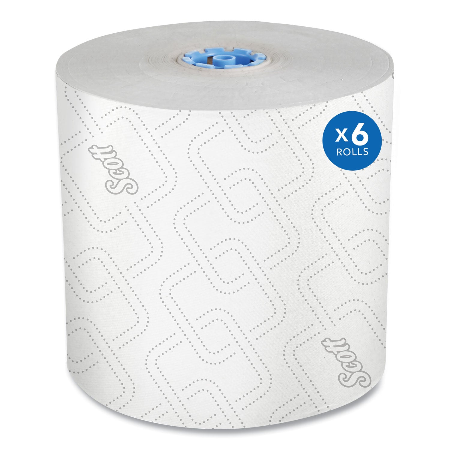 Pro Hard Roll Paper Towels with Elevated Scott Design for Scott Pro Dispenser, Blue Core Only, 1-Ply, 1,150 ft, 6 Rolls/CT -