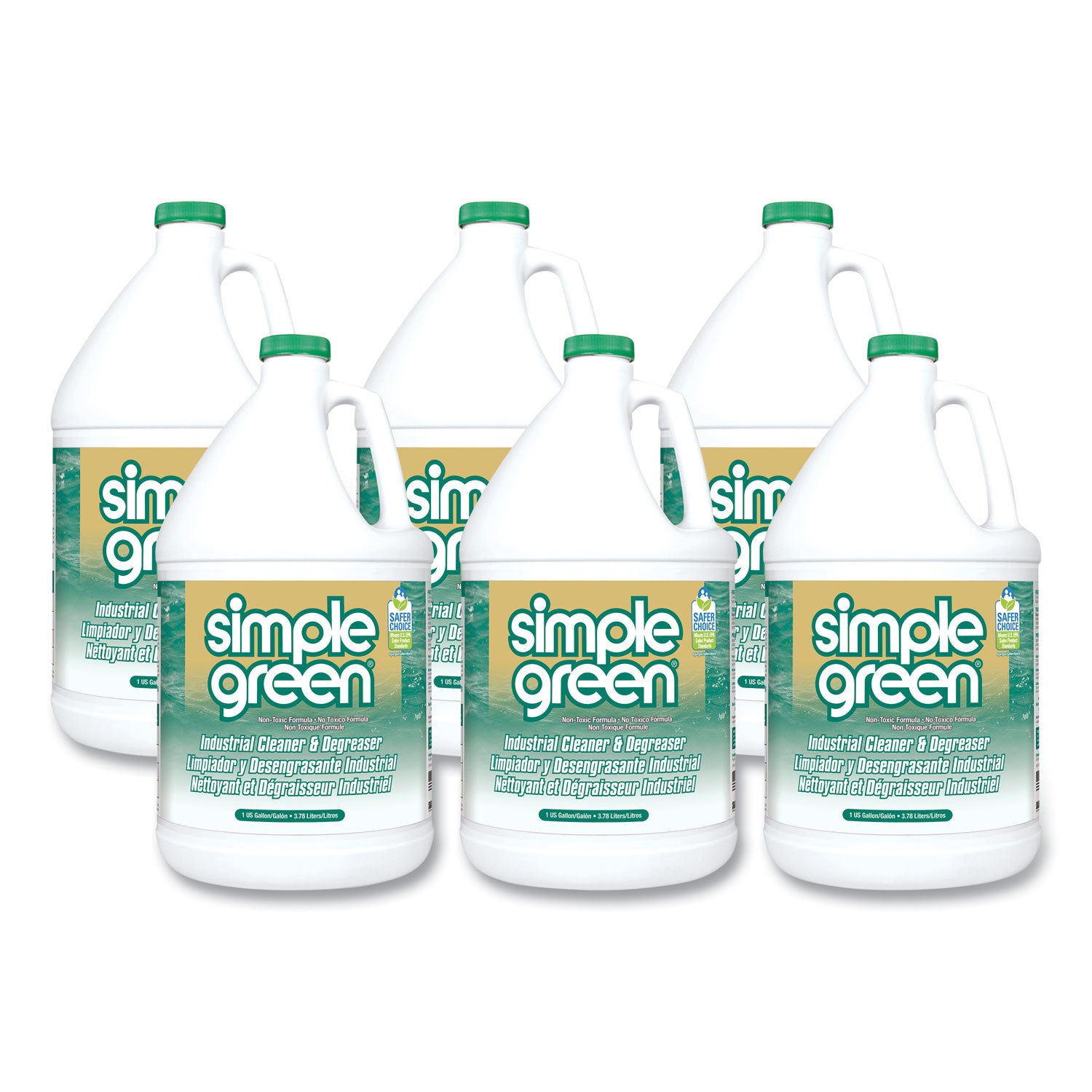 Industrial Cleaner and Degreaser, Concentrated, 1 gal Bottle, 6/Carton -