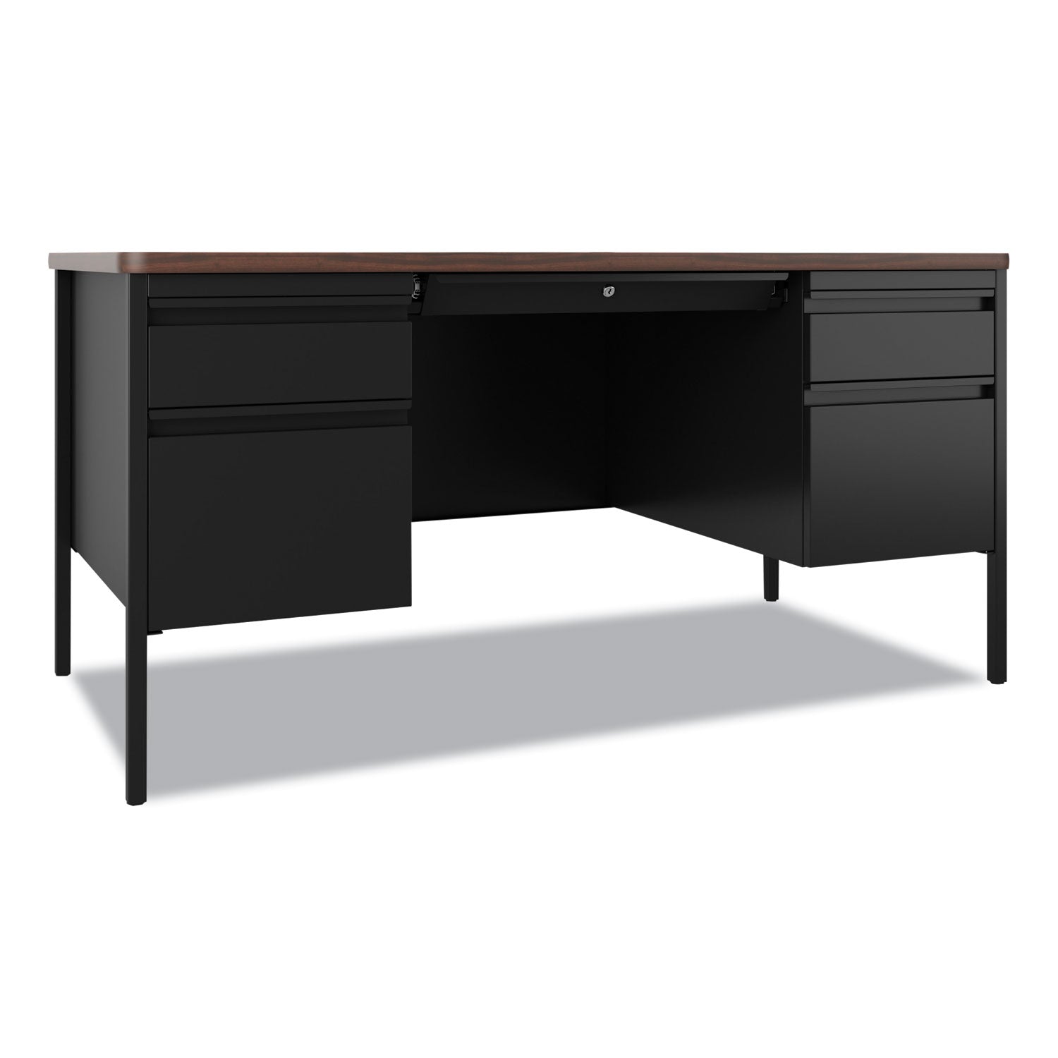 teachers-pedestal-desks-left-and-right-hand-pedestals-box-file-drawer-format-60-x-30-x-295-walnut-black_hid22654 - 1