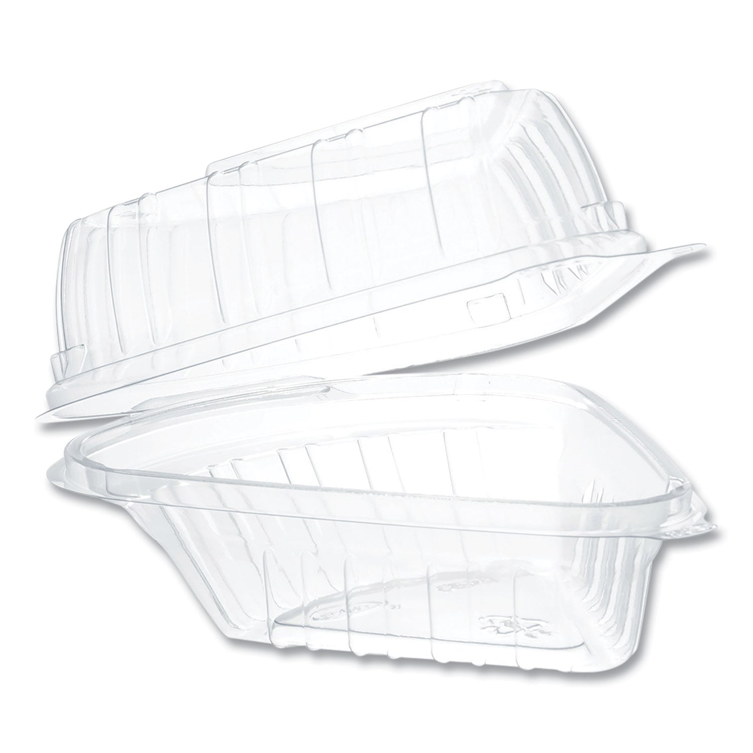 showtime-clear-hinged-containers-pie-wedge-667-oz-61-x-56-x-3-clear-plastic-125-pack-2-packs-carton_dccc54ht1 - 1