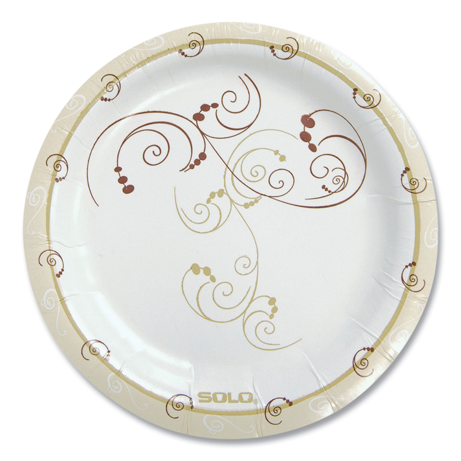Symphony Paper Dinnerware, ProPlanet Seal, Mediumweight Plate, 6" dia, Tan, 125/Pack, 8 Packs/Carton -