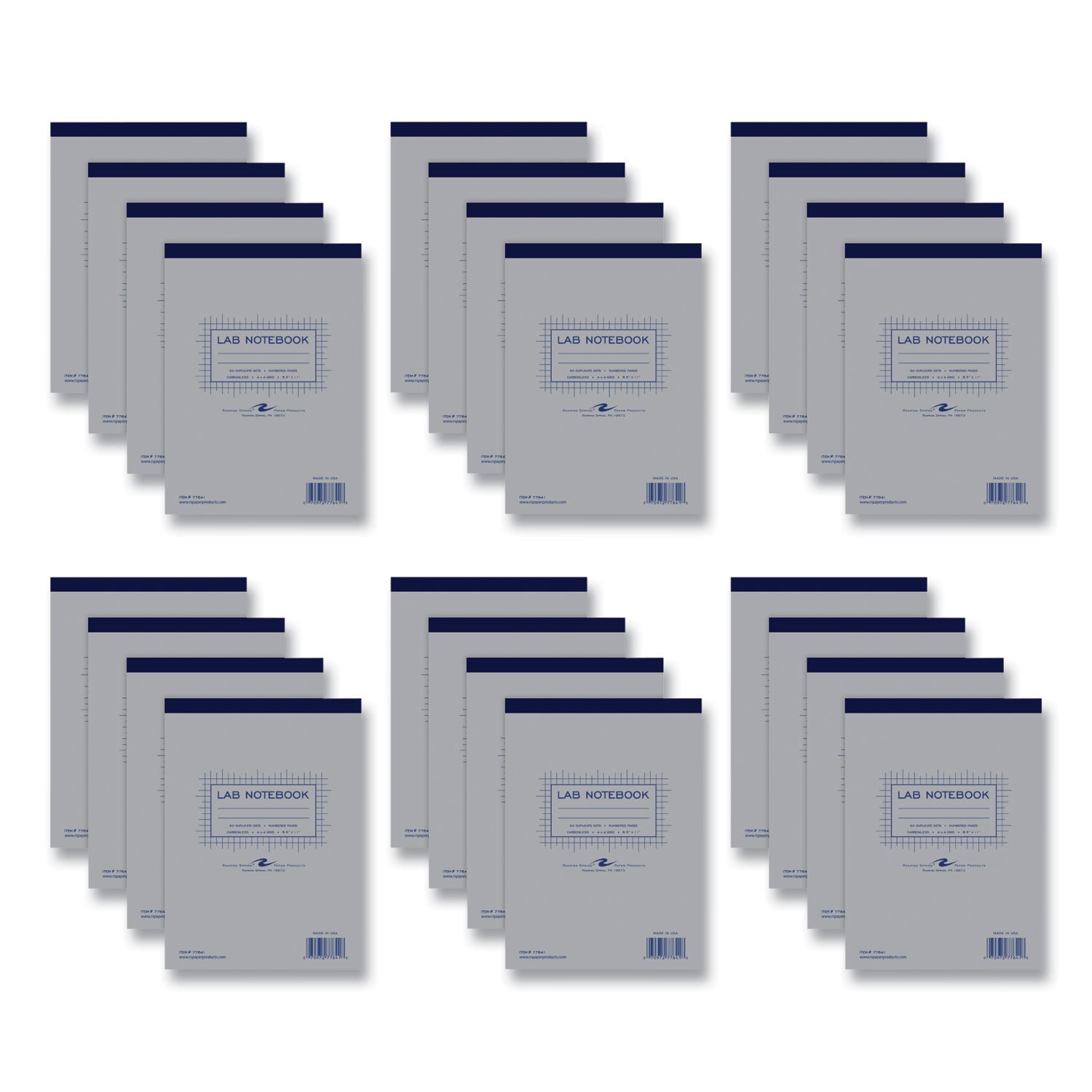 lab-and-science-carbonless-notebook-quad-rule-4-sq-in-gray-cover-100-85-x-11-sheets-24-ctships-in-4-6-business-days_roa77641cs - 1