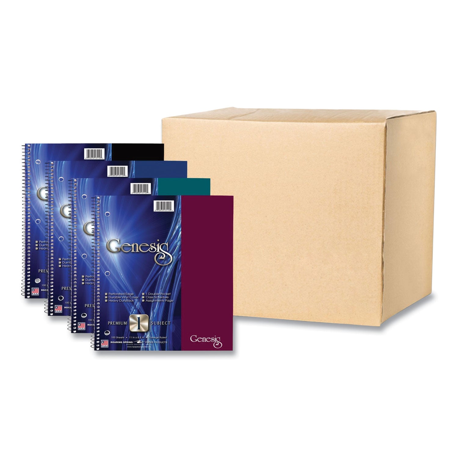 genesis-notebook-1-subject-medium-college-rule-randomly-asst-cover-color-100-11x9-sheets-12-ct-ships-in-4-6-bus-days_roa13112cs - 2