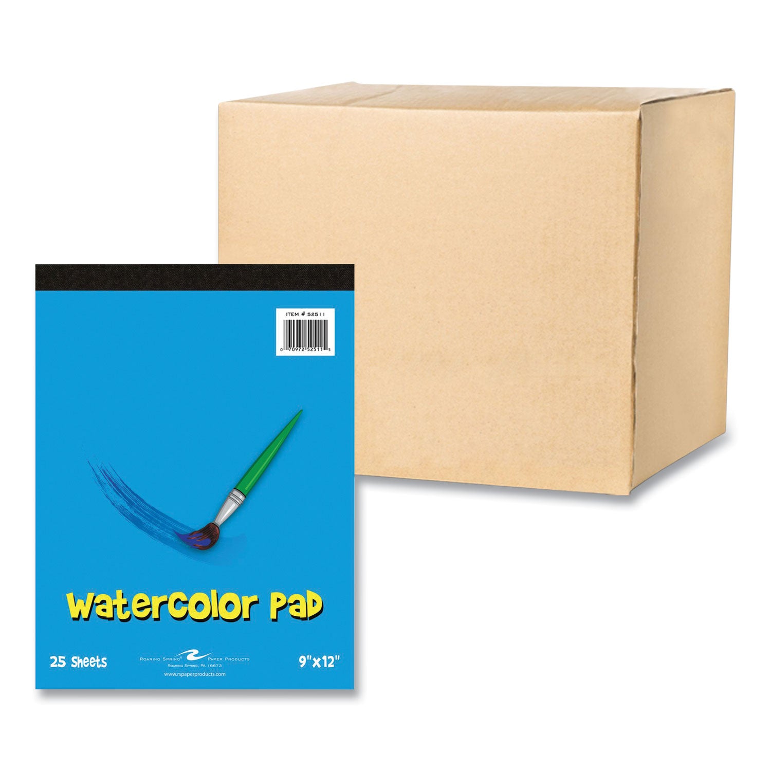 kids-art-watercolor-notepad-25-white-9-x-12-sheets-24-carton-ships-in-4-6-business-days_roa52511cs - 2