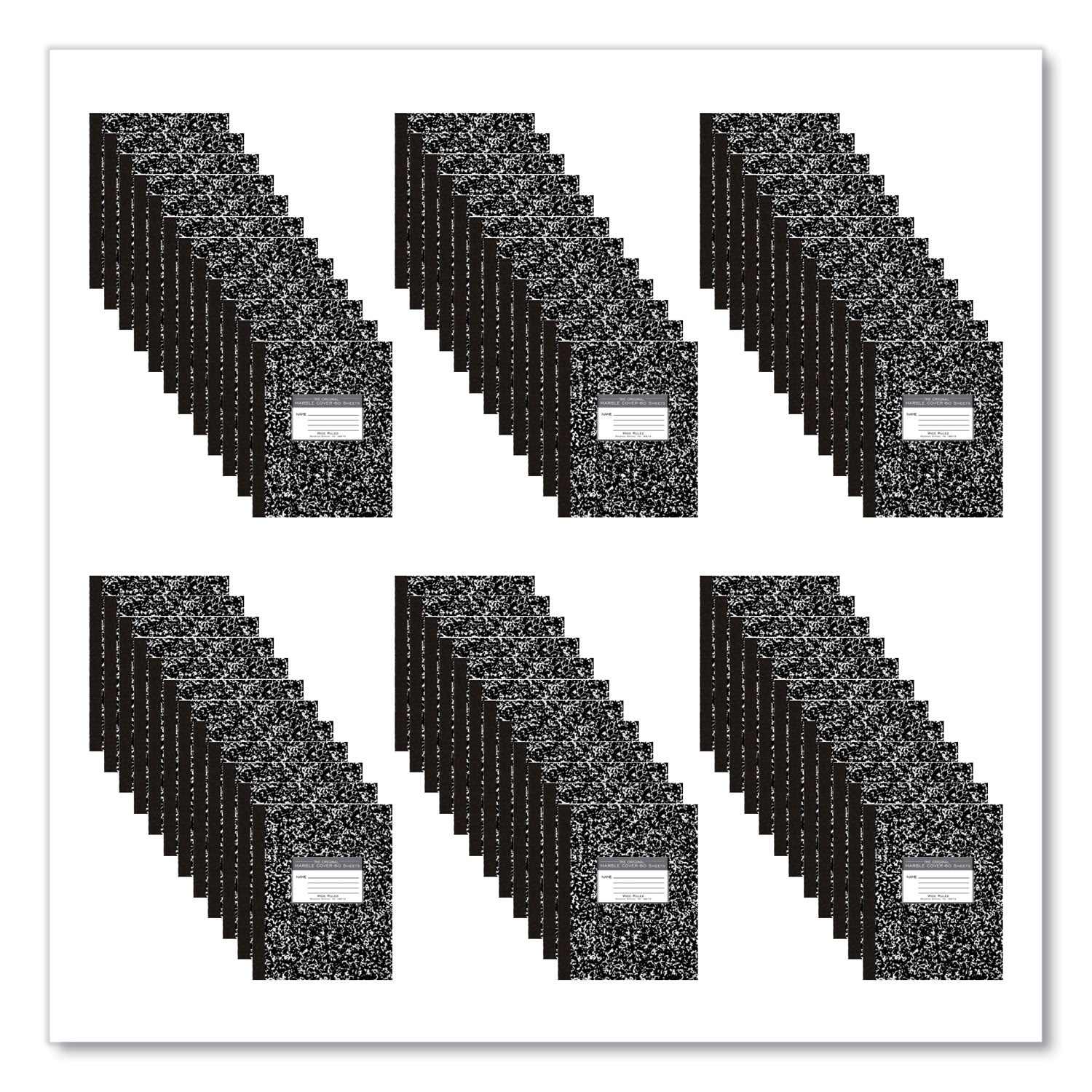 flexible-cover-composition-notebook-wide-legal-rule-black-marble-cover-60-10-x-8-sheet-72-ct-ships-in-4-6-bus-days_roa77505cs - 1
