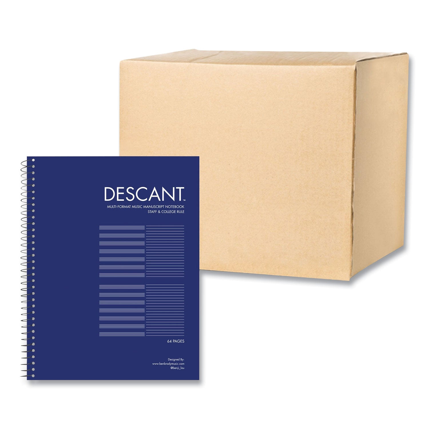 music-notebook-medium-college-rule-transcription-format-blue-cover-32-85-x-11-sheets-24-ct-ships-in-4-6-bus-days_roa11032cs - 2
