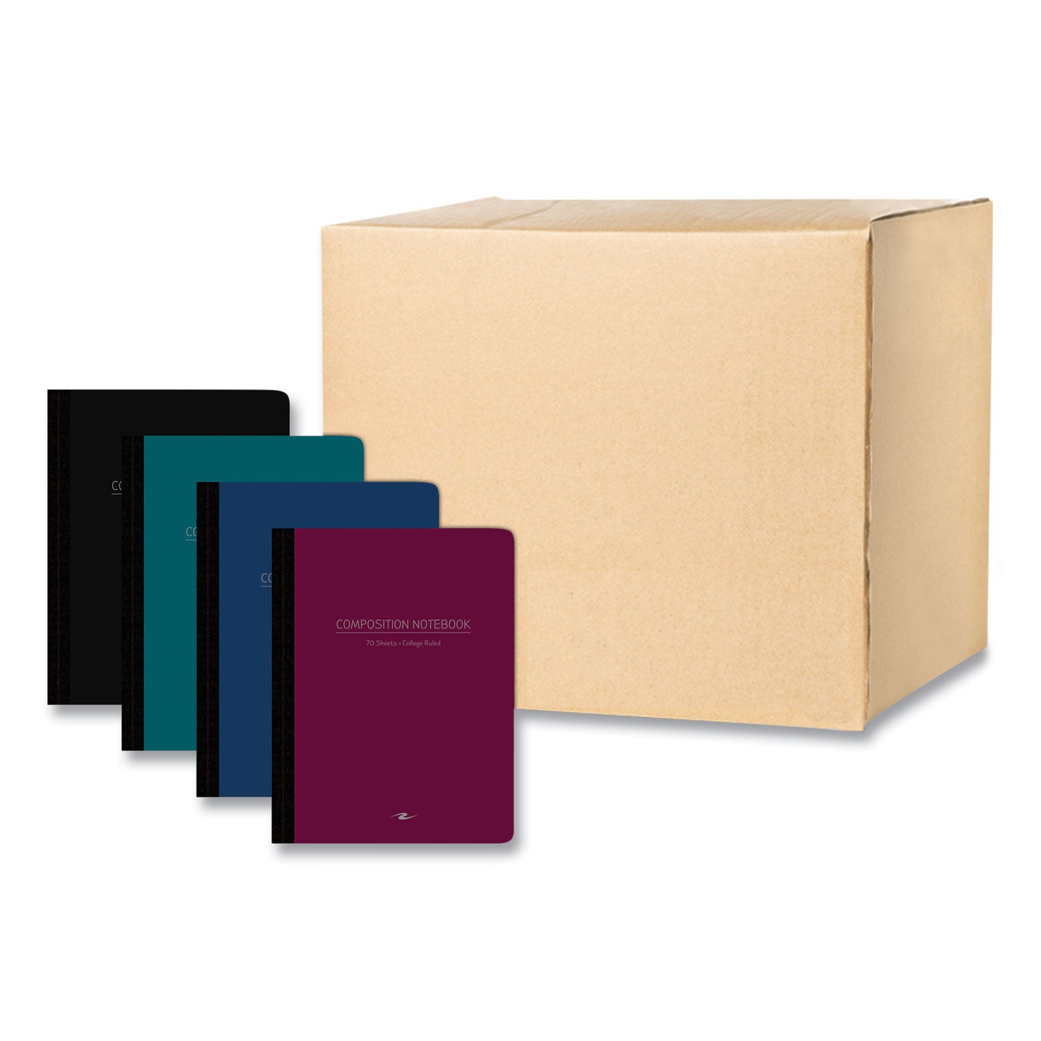 poly-flex-composition-notebook-med-college-rule-asst-cover-70-975-x-75-sheet-24-ct-ships-in-4-6-business-days_roa77293cs - 1
