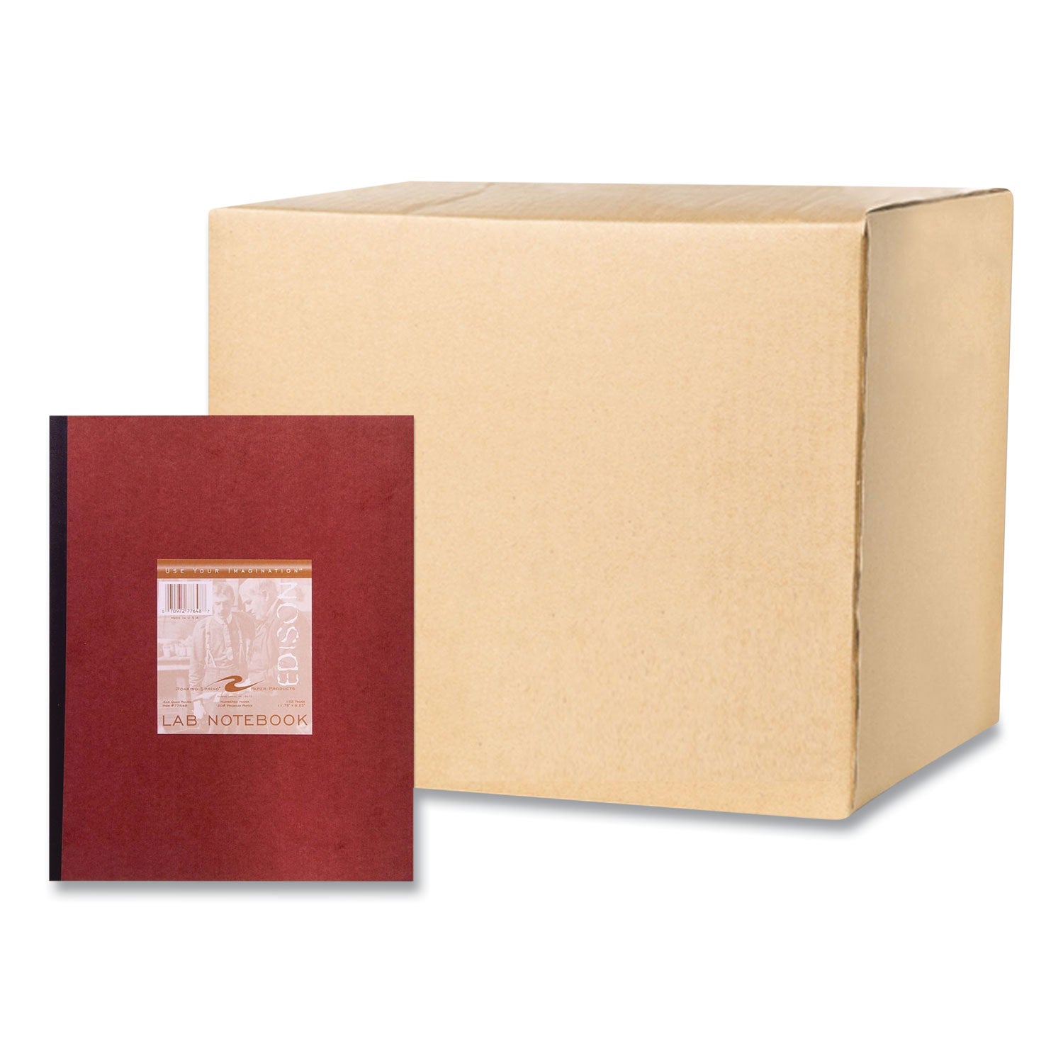 lab-and-science-numbered-notebook-quadrille-rule-4-sq-in-red-cover-76-1175-x-925-sheets-24-ctships-in-4-6-bus-days_roa77648cs - 1