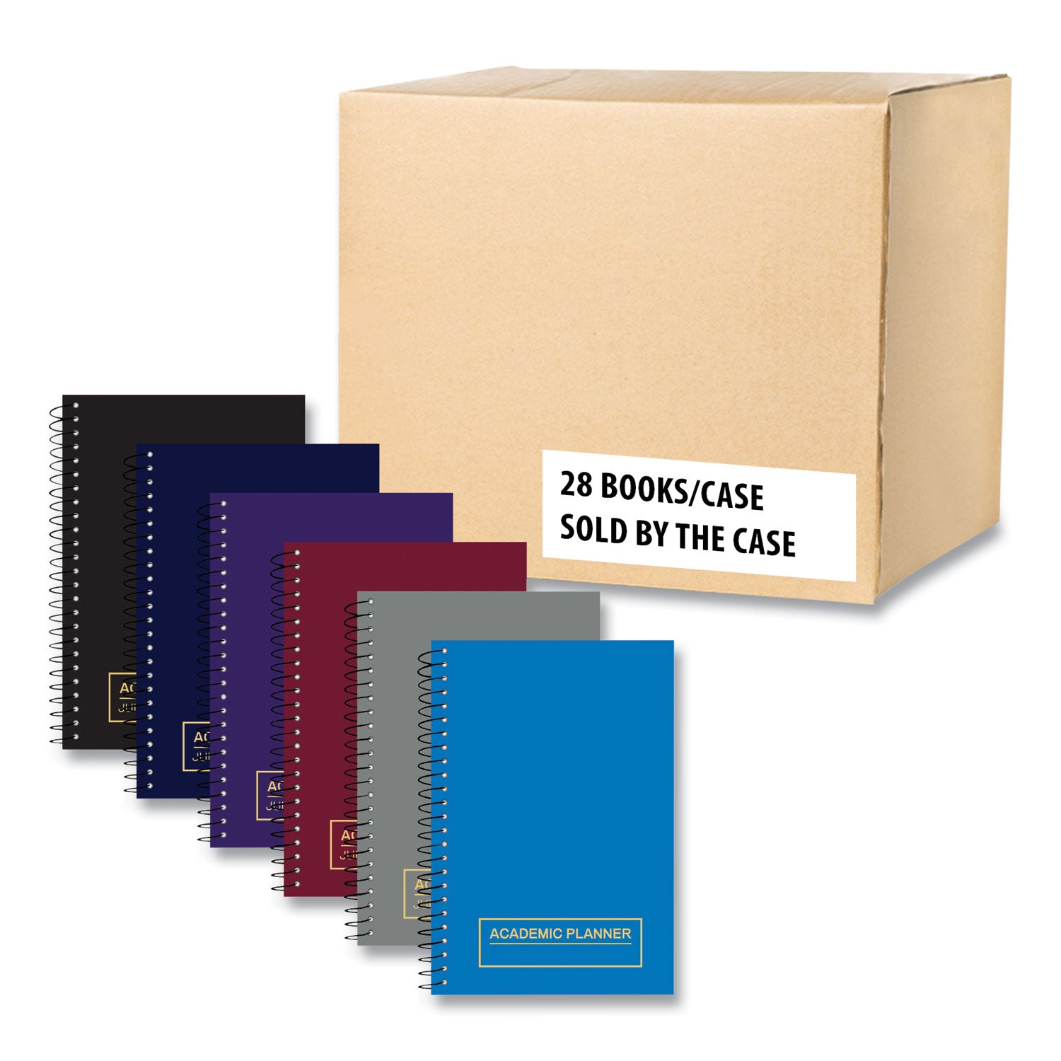 wirebound-academic-weekly-planner-asst-cover-color-8-x-55-14-month-july--august-2023-2024-28-ctships-in-4-6-bus-days_roa11247cs - 1