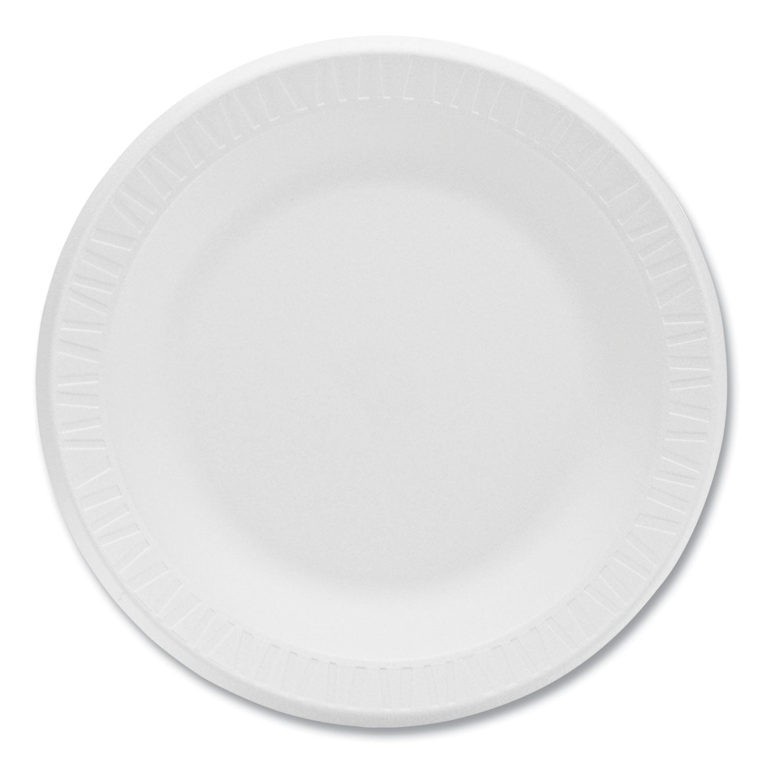 Concorde Foam Plate, 10.25" dia, White, 125/Pack, 4 Packs/Carton -