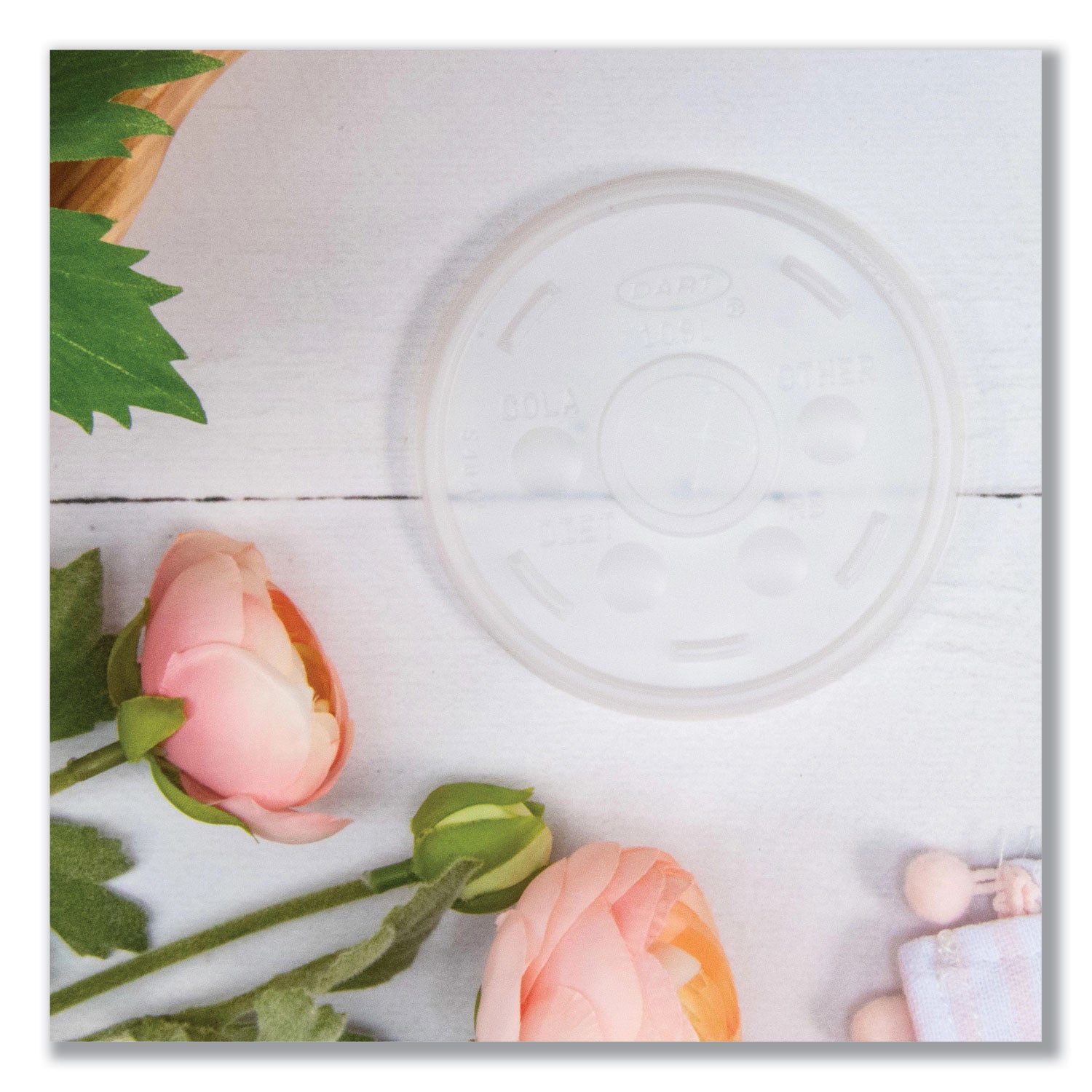 Plastic Cold Cup Lids, Fits 10 oz Cups, Translucent, 100 Pack, 10 Packs/Carton -