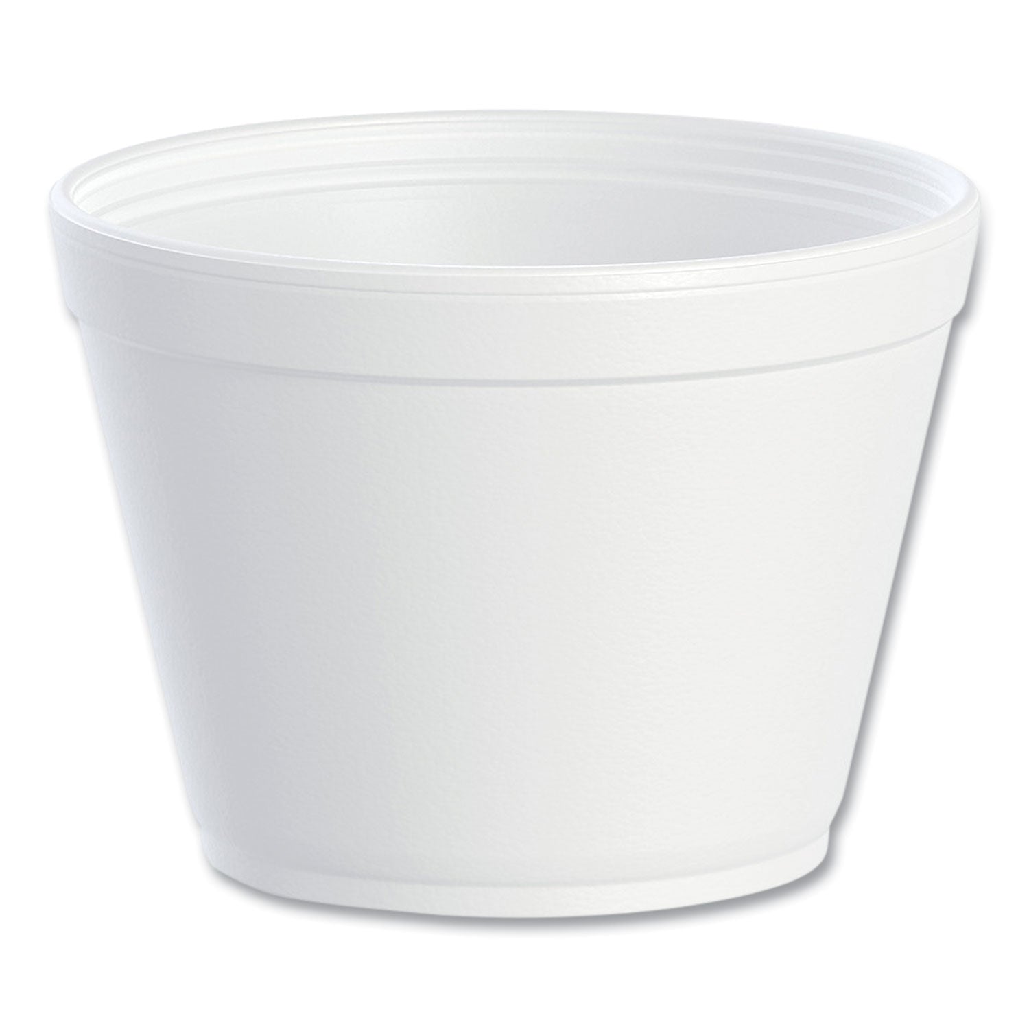 Foam Containers, Extra Squat, 16 oz, White, 25/Bag, 20 Bags/Carton -
