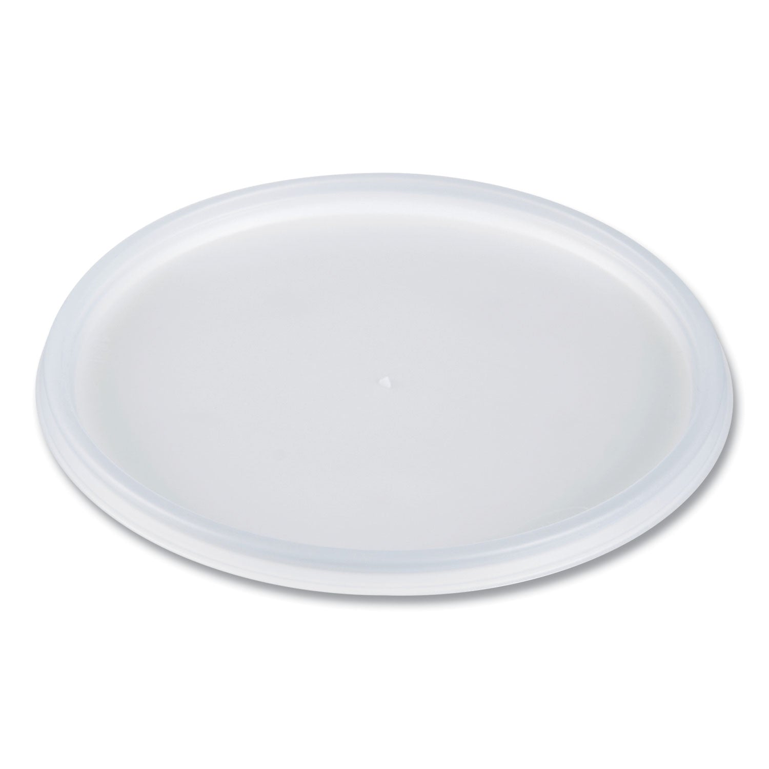 Plastic Lids for Foam Containers, Flat, Vented, Fits 24-32 oz, Translucent, 100/Pack, 5 Packs/Carton -