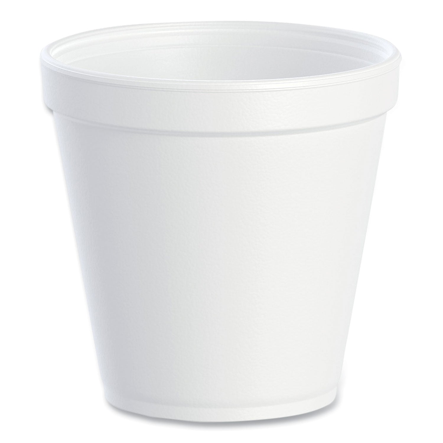 Foam Containers, Squat, 16 oz, White, 25/Bag, 20 Bags/Carton -