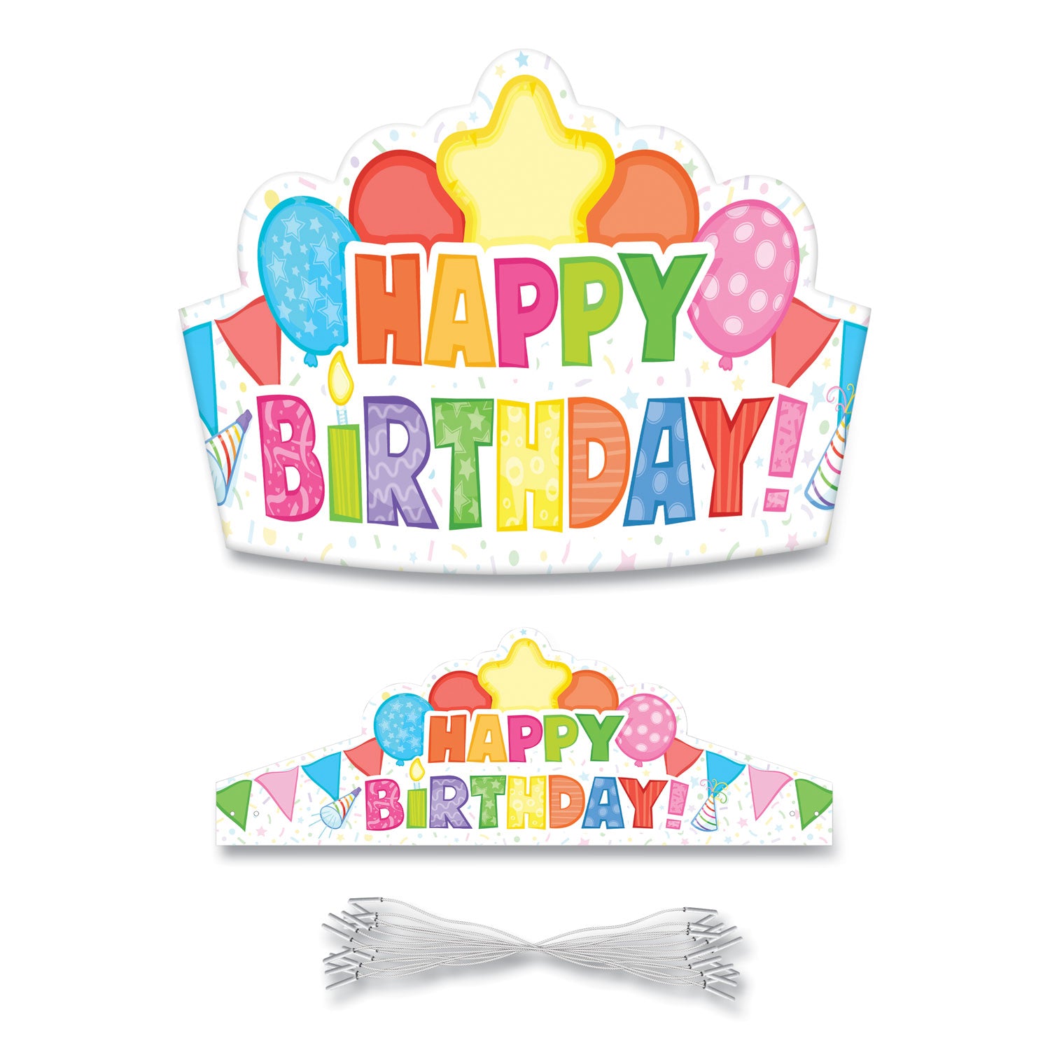 student-crown-birthday-145-x-513-assorted-colors-30-pack_cdp101100 - 1