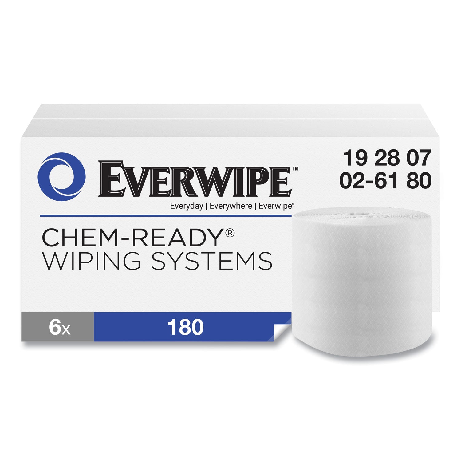 chem-ready-dry-wipes-1-ply-5-x-216-unscented-white-180-roll-6-rolls-carton_trk192807 - 1