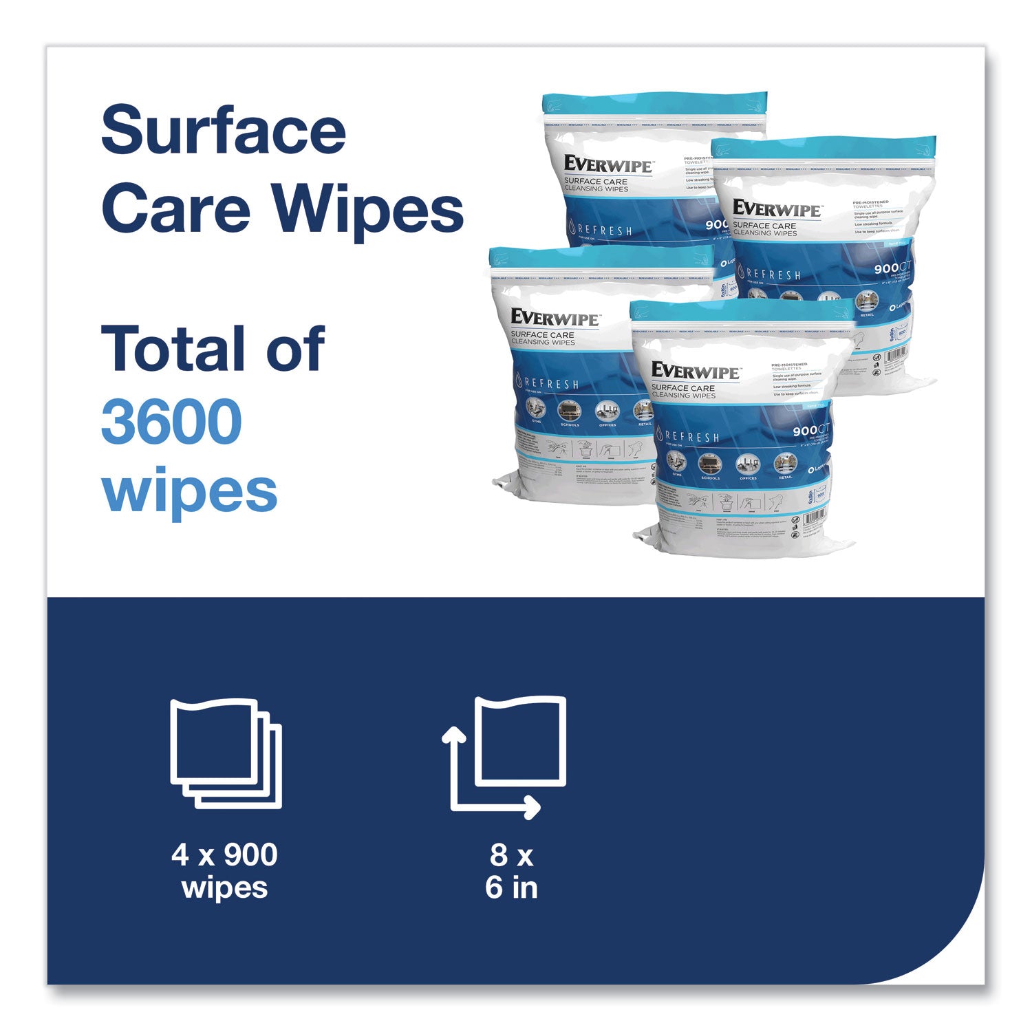 cleaning-and-deodorizing-wipes-1-ply-8-x-6-lemon-white-900-bag-4-bags-carton_trk192813 - 2