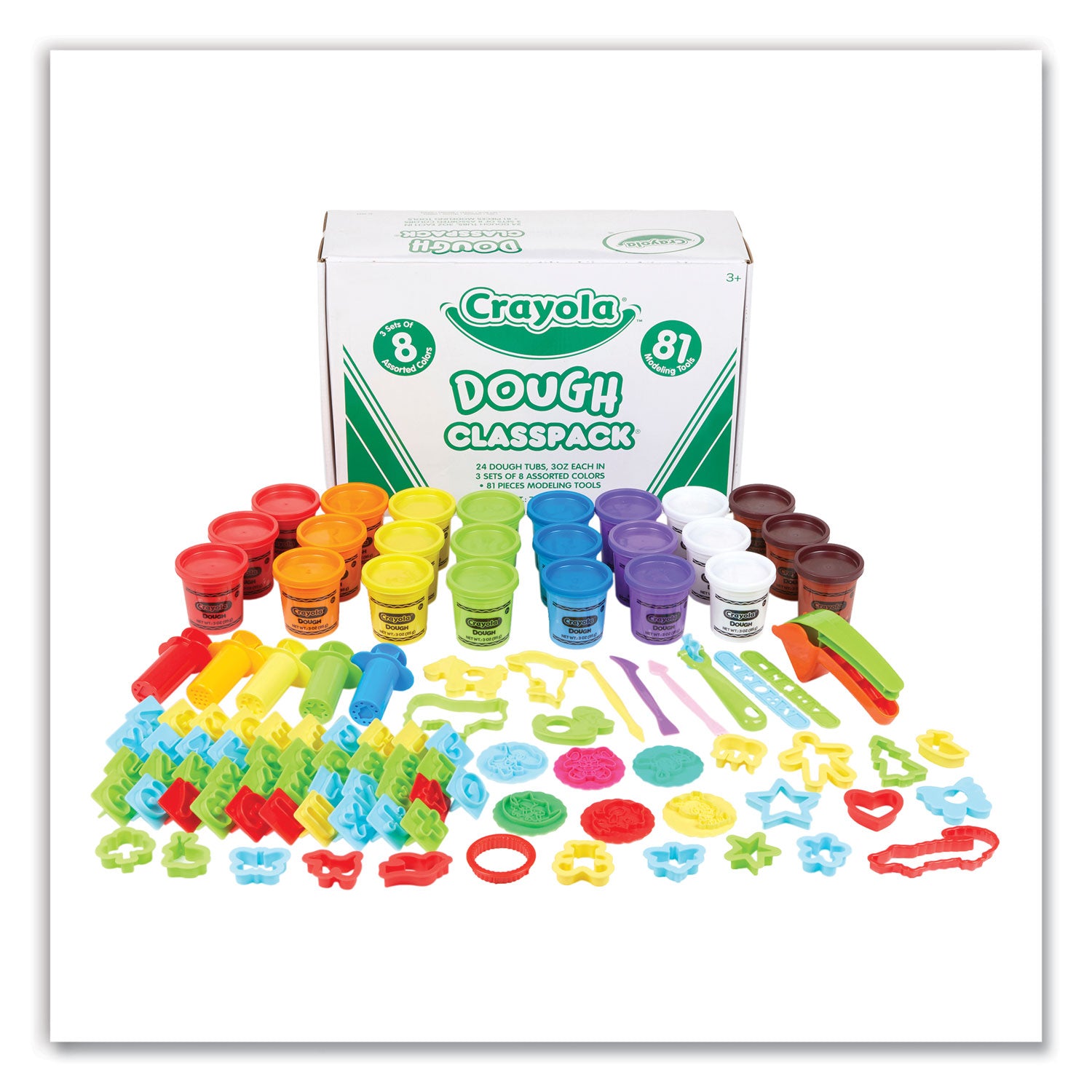 dough-classpack-3-oz-8-assorted-colors-with-81-modeling-tools_cyo570172 - 1