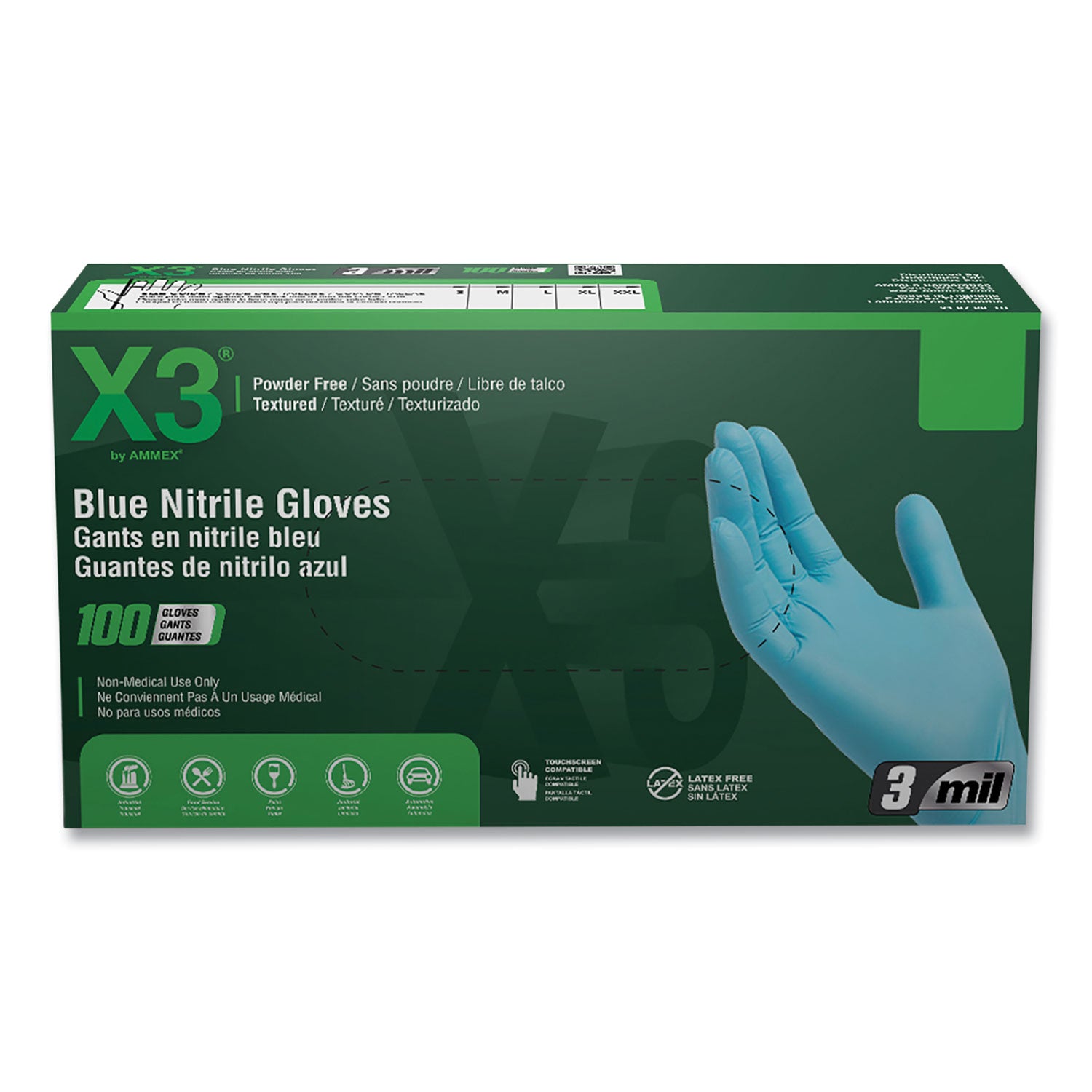 industrial-nitrile-gloves-powder-free-3-mil-large-blue-100-box-10-boxes-carton_axcx346100 - 1