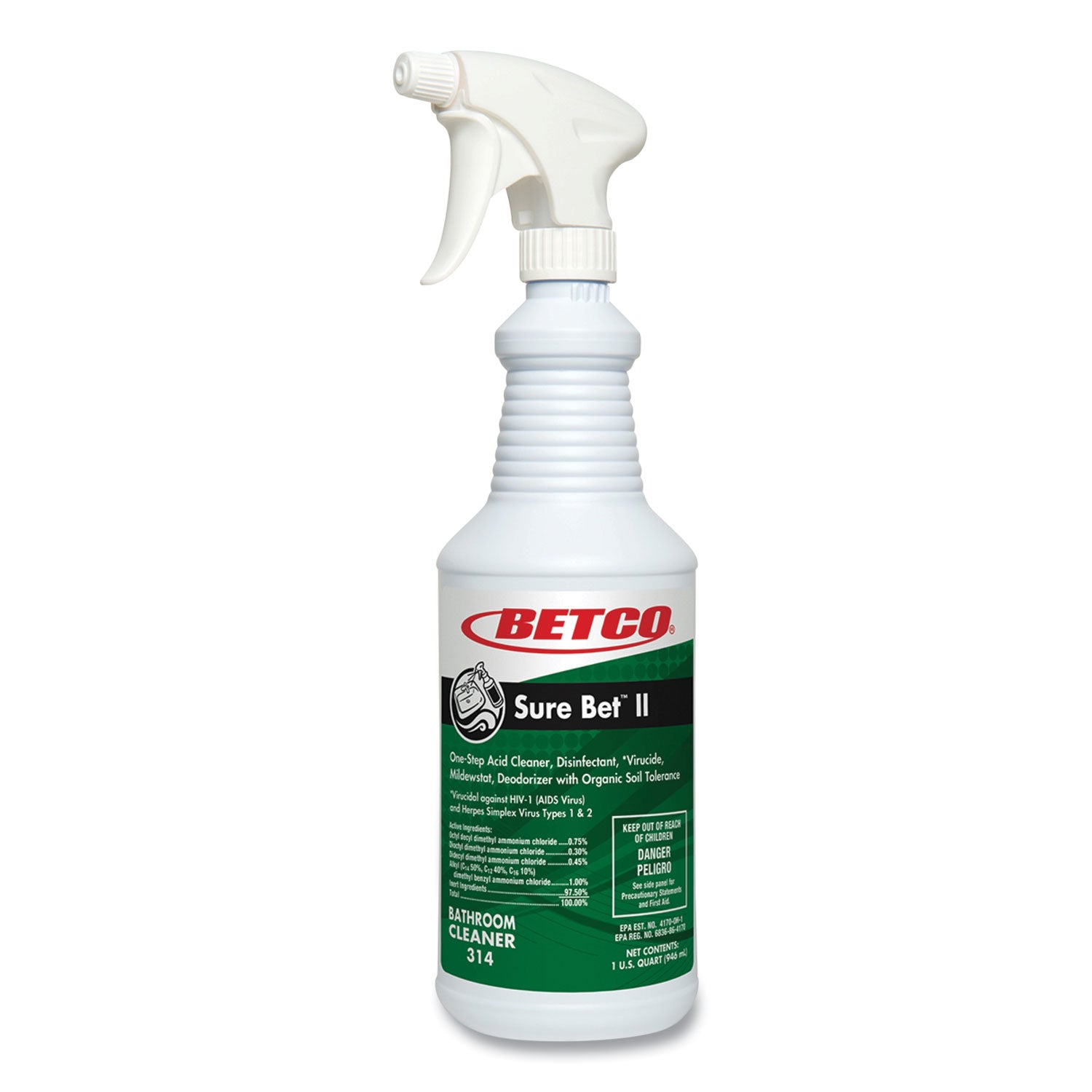 sure-bet-ii-foaming-disinfectant-citrus-floral-scent-32-oz-bottle-12-carton_bet3141200 - 1