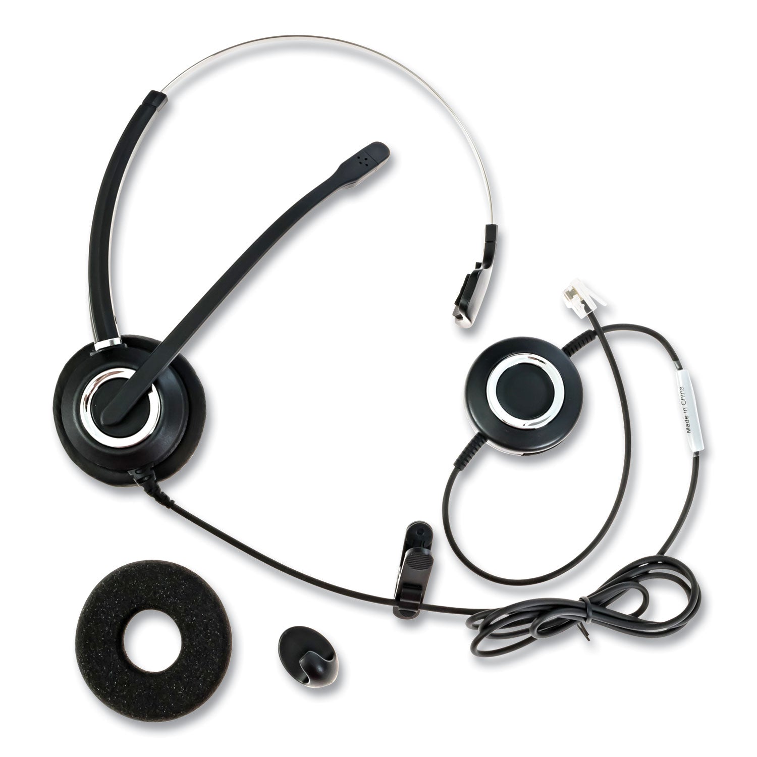 zum-zumrj9m-monaural-over-the-head-headset-black_sptzumrj9m - 1