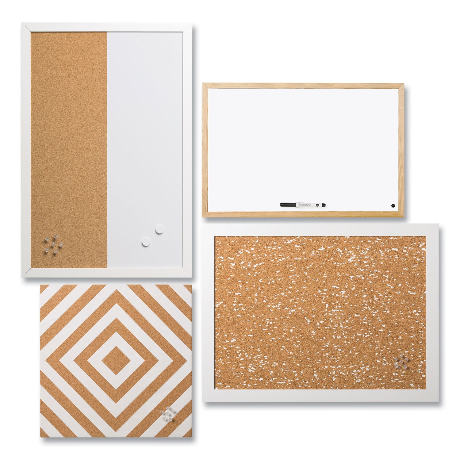 positive-flow-neutrals-message-board-set-2-bulletin-1-bulletin-dry-erase-1-magnetic-dry-erase-assorted-sizes_bvcsor032 - 1