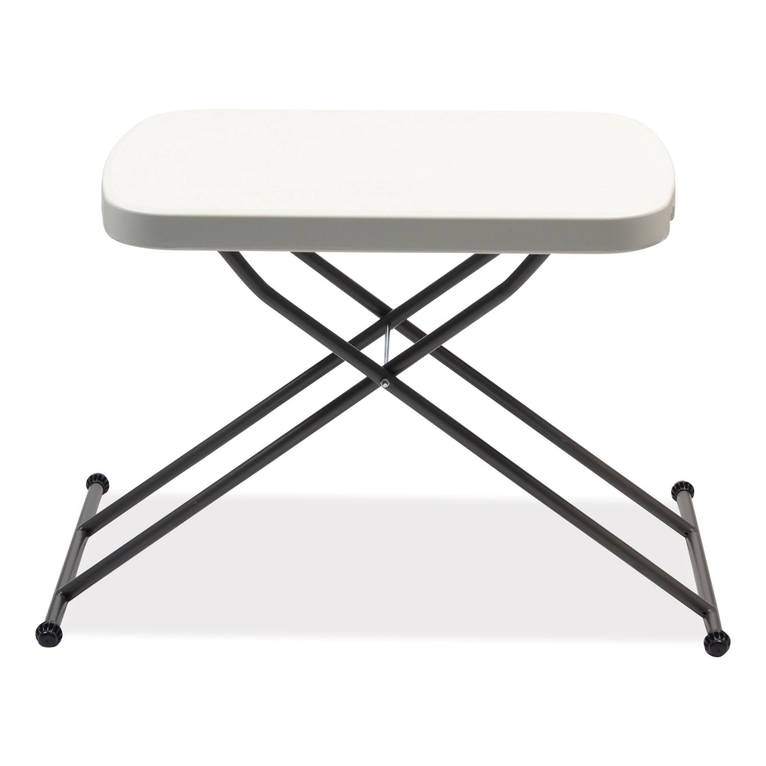 height-adjustable-personal-folding-table-rectangular-2663-x-255-x-25-to-36-white-top-dark-gray-legs_ale65604n - 1