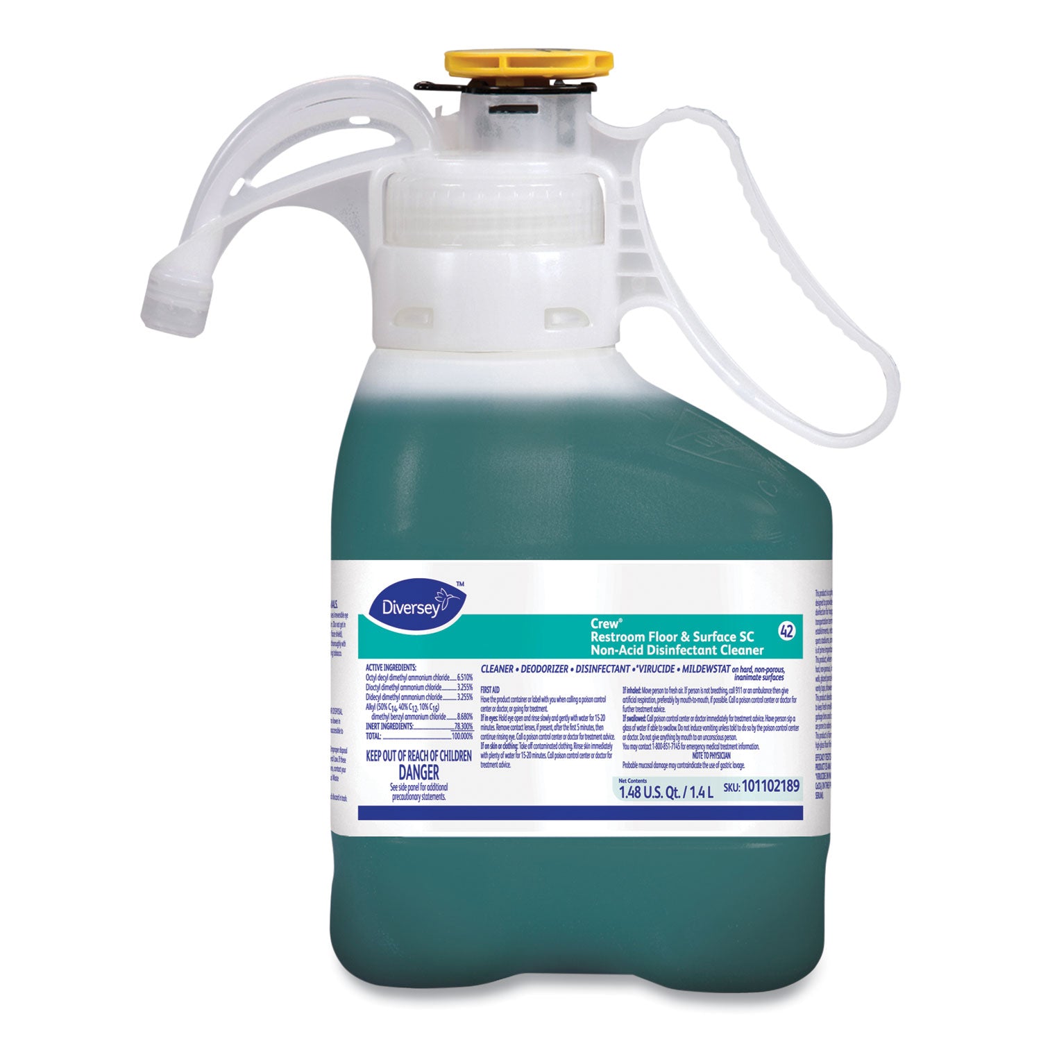 crew-restroom-floor-and-surface-sc-non-acid-disinfectant-cleaner-fresh-14-l-bottle-2-carton_dvo101102189 - 1