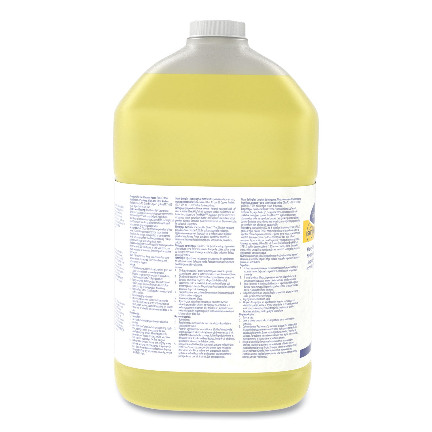 Suma Break-Up II D3.5 Heavy-Duty Foaming Grease-Release Cleaner, 128 oz Bottle, 4/Carton - 2