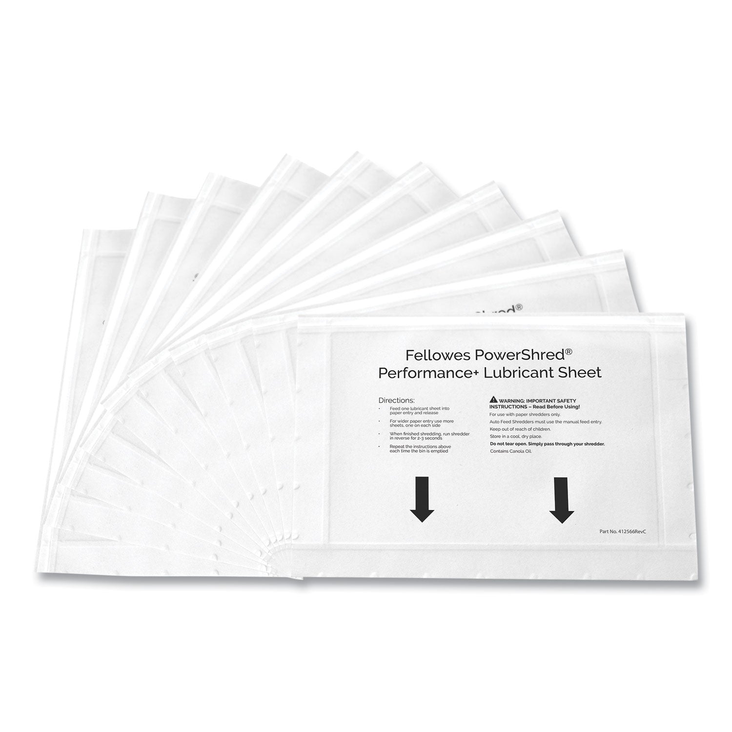 powershred-performance+-lubricant-sheets-85-x-6-10-pack_fel4015501 - 2
