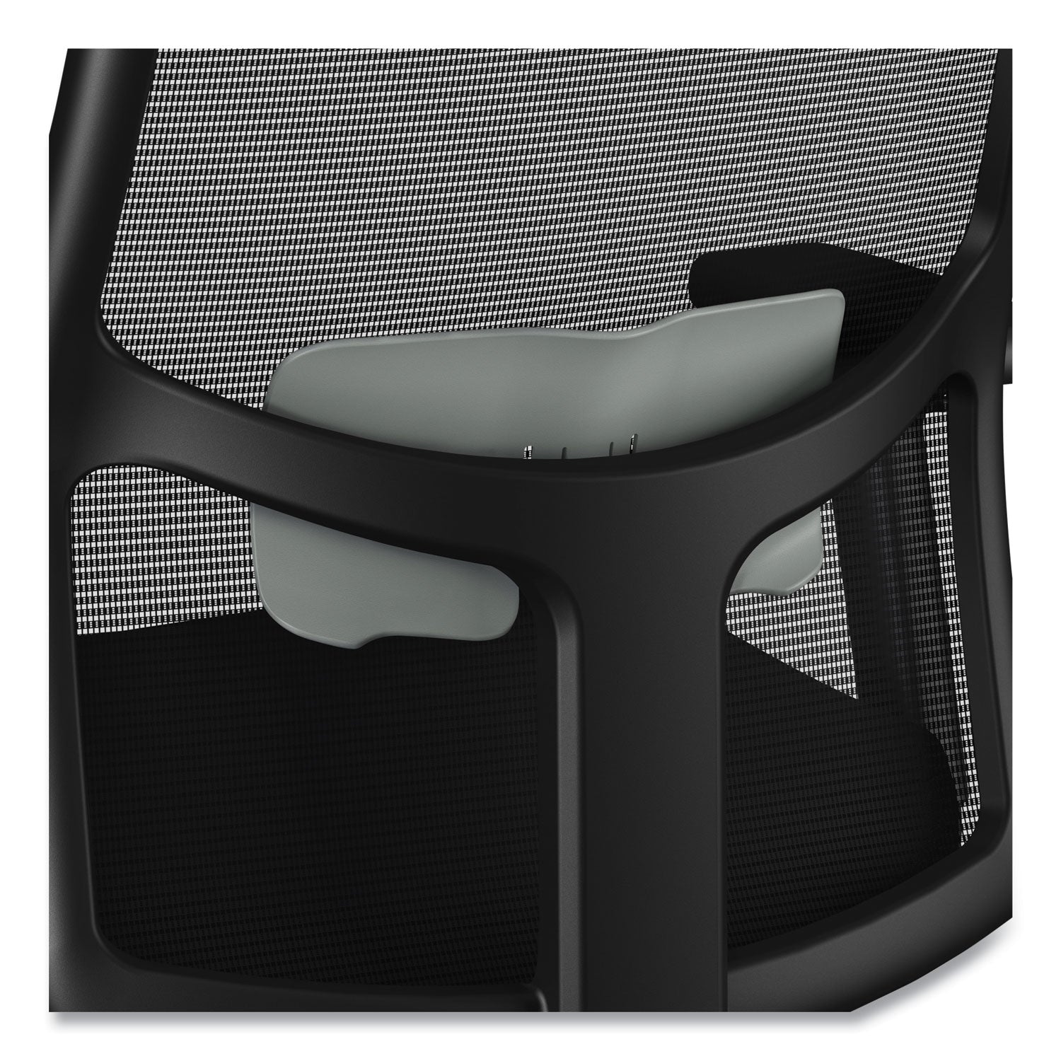 ignition-20-4-way-stretch-mid-back-mesh-task-chair-gray-adjustable-lumbar-support-black-ships-in-7-10-business-days_honi2mm2amc10tt - 2