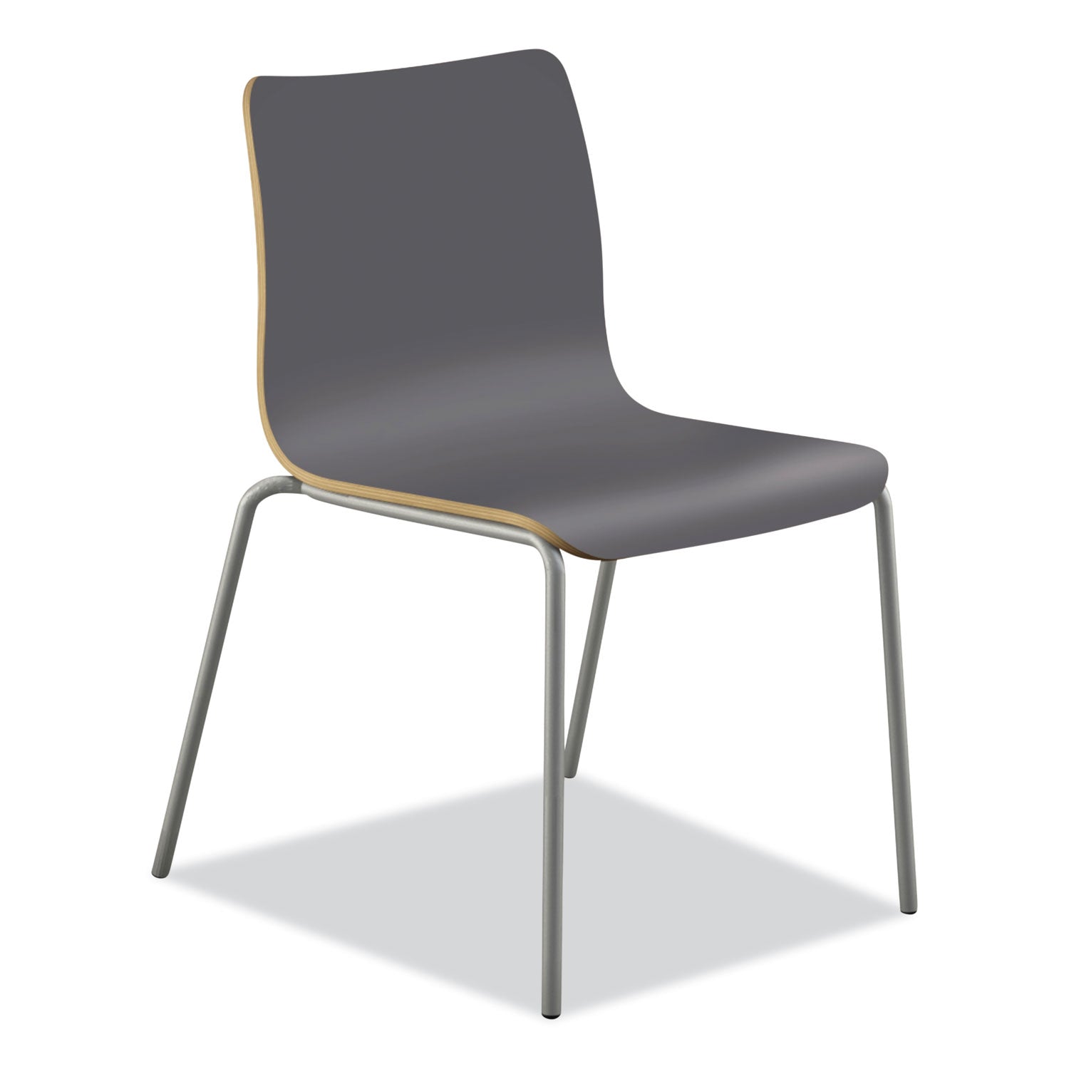 ruck-laminate-chair-supports-up-to-300-lb-18-seat-height-charcoal-seat-back-silver-base_honruck1lsp8 - 1