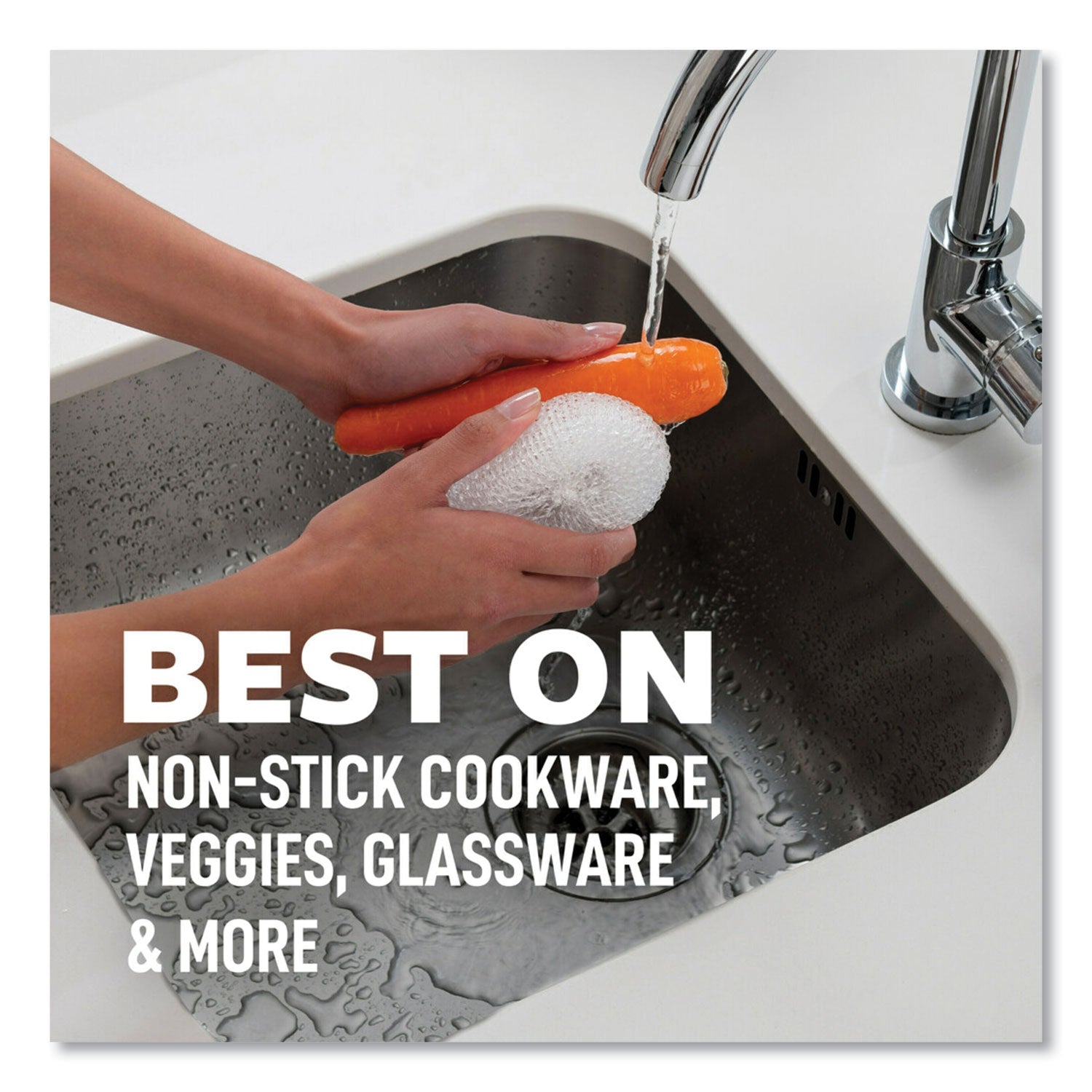 greener-clean-recycled-scrubbing-circle-35-diameter-07-thick-white-3-pack_mmm215gc - 2