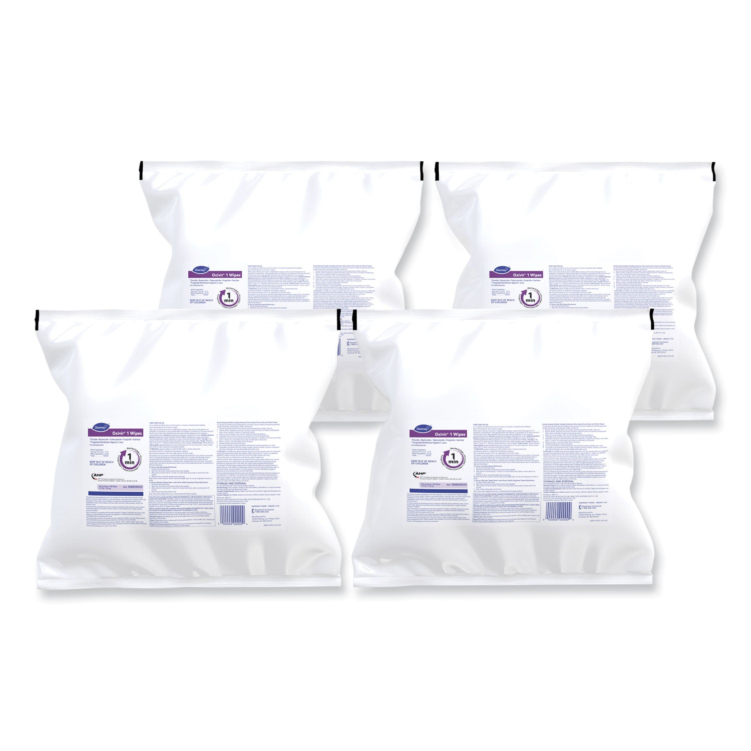 oxivir-1-wipes-1-ply-11-x-12-cherry-almond-scent-160-refill-pack-4-packs-carton_dvo100850925 - 1