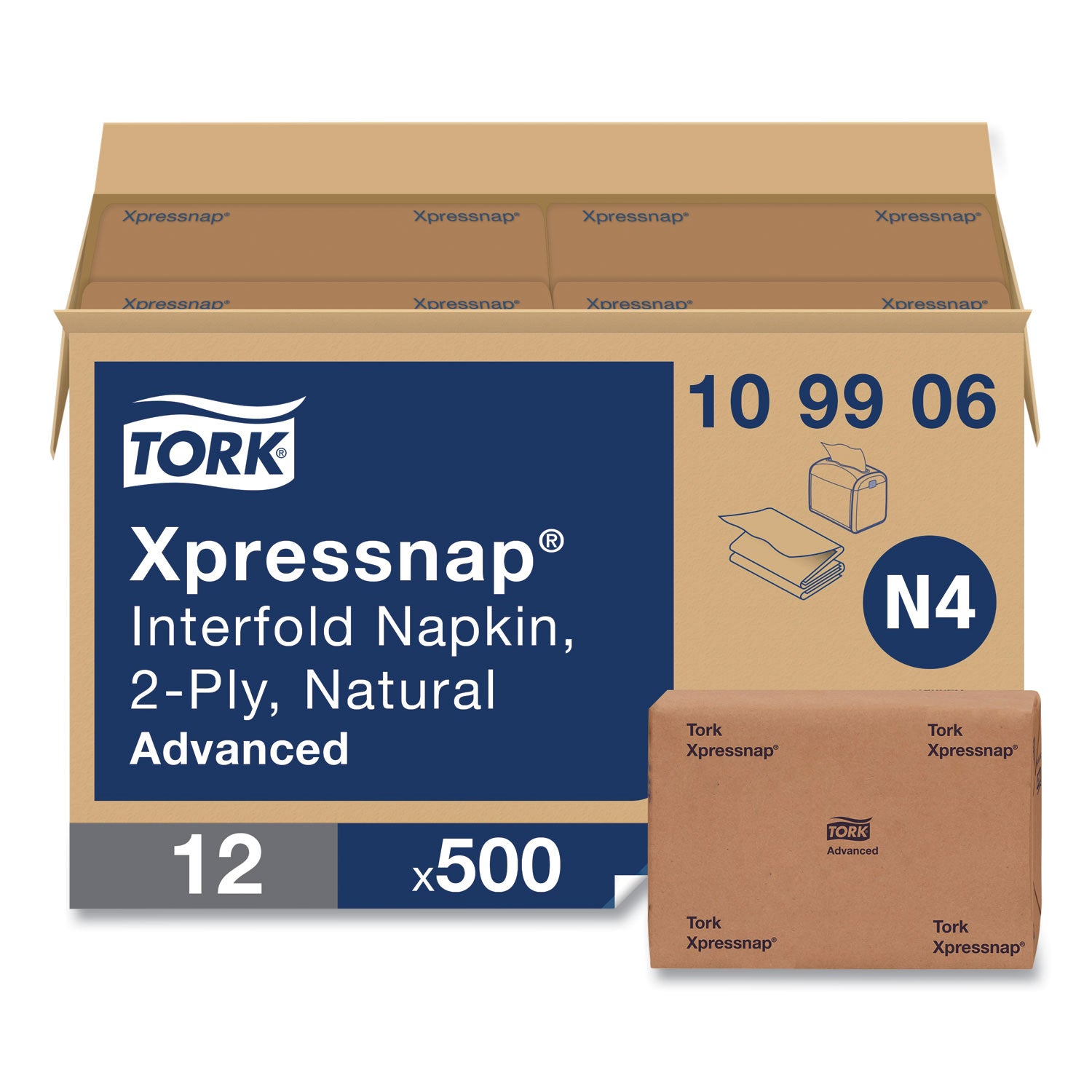 xpressnap-interfold-dispenser-napkins-2-ply-65-x-85-natural-500-pack-12-packs-carton_trk109906 - 2