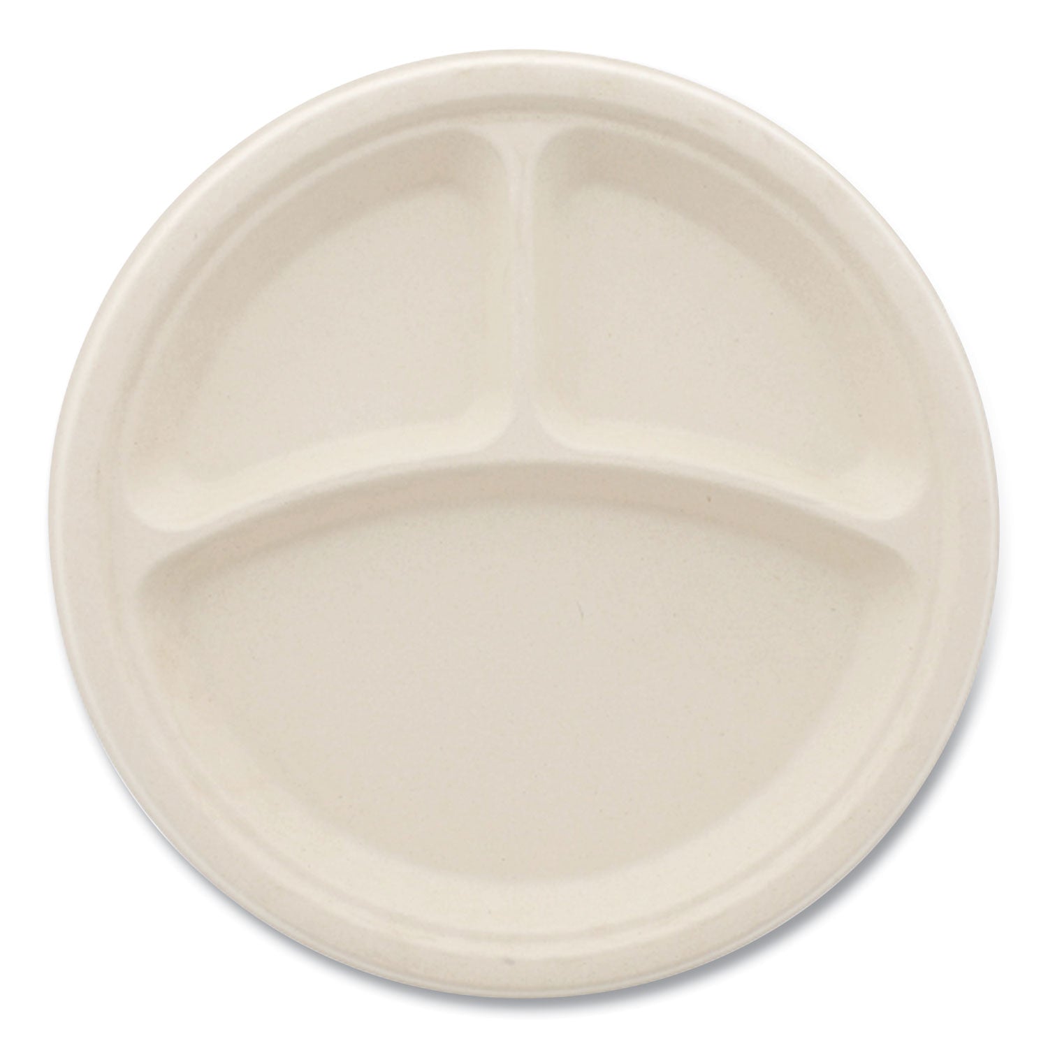 bagasse-pfas-free-dinnerware-plate-10-dia-3-compartment-tan-500-carton_bwkplt3c10npfa - 1