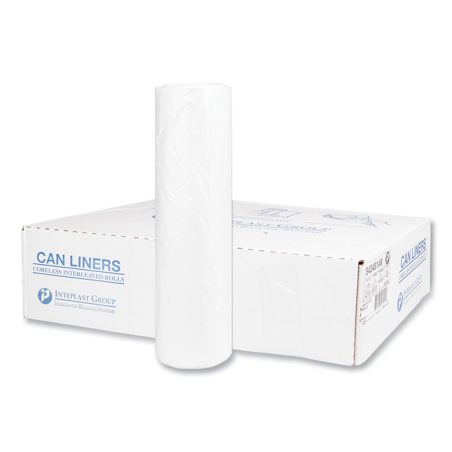 high-density-commercial-can-liners-60-gal-14-mic-43-x-48-natural-25-bags-roll-8-interleaved-rolls-carton_ibss434814n - 2