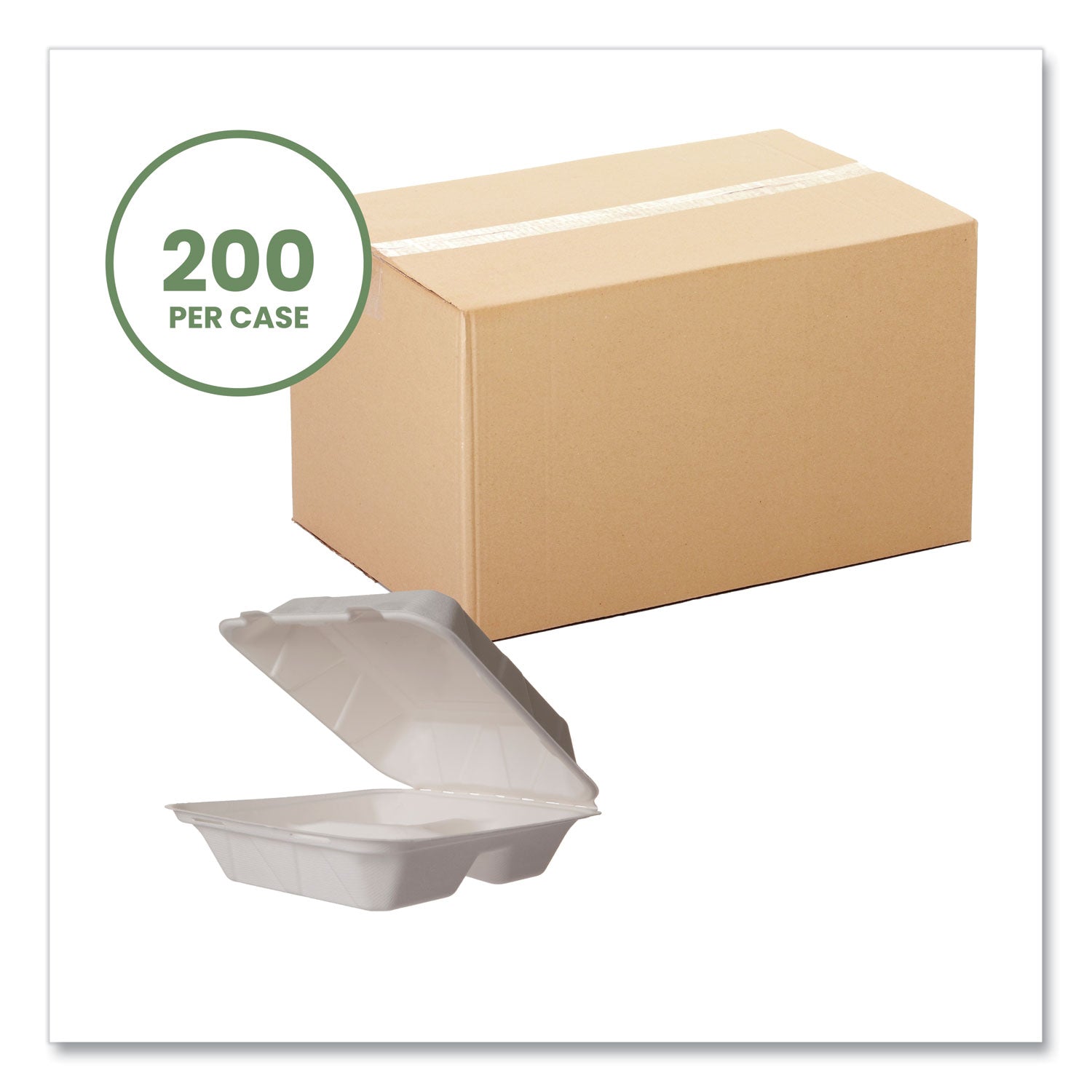 nourish-molded-fiber-takeout-containers-3-compartment-79-x-79-x-29-white-sugarcane-200-carton_vegwh83hw - 2