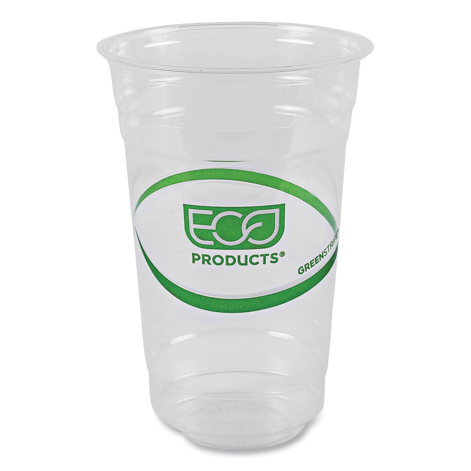GreenStripe Renewable and Compostable Cold Cups, 20 oz, Clear, 50/Pack, 20 Packs/Carton -