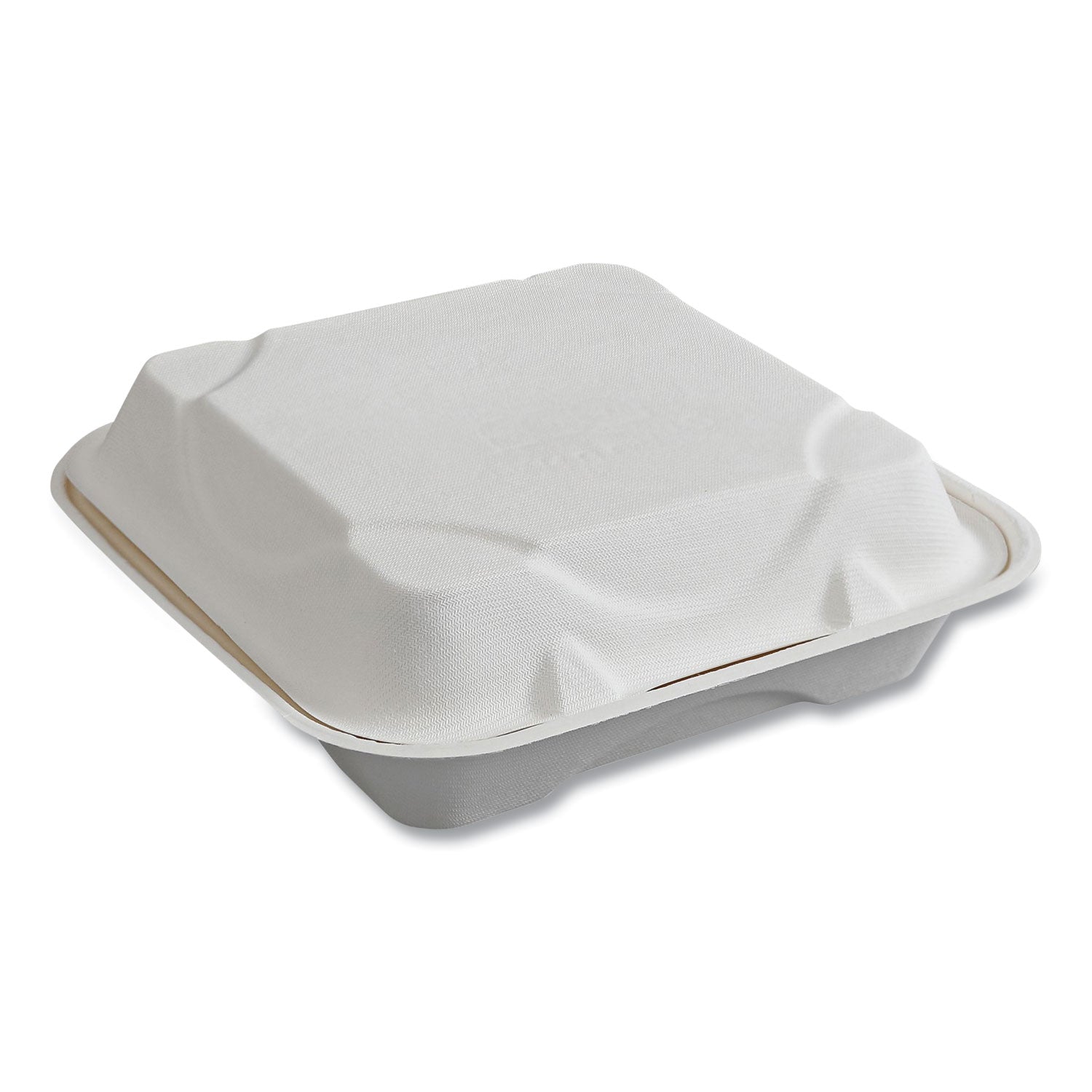 vanguard-renewable-and-compostable-sugarcane-clamshells-1-compartment-9-x-9-x-3-white-200-carton_ecoephc91nfa - 1
