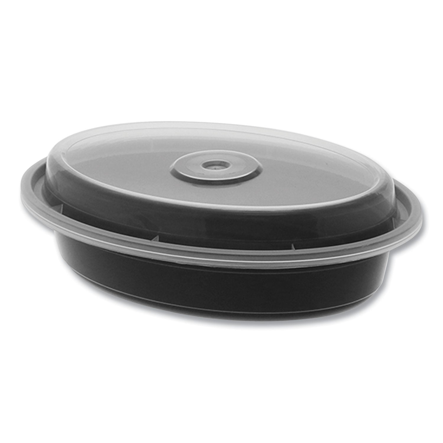 newspring-versatainer-microwavable-containers-oval-12-oz-68-x-48-x-145-black-clear-plastic-150-carton_pctoc12b - 2